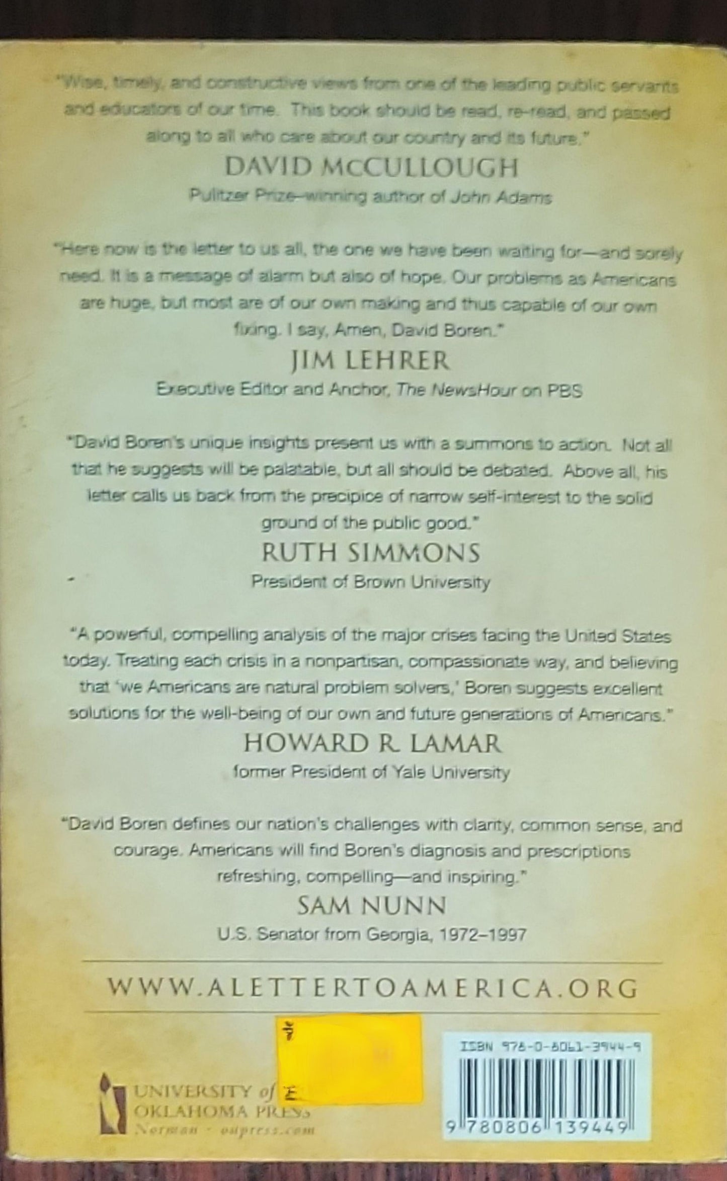 A Letter to America