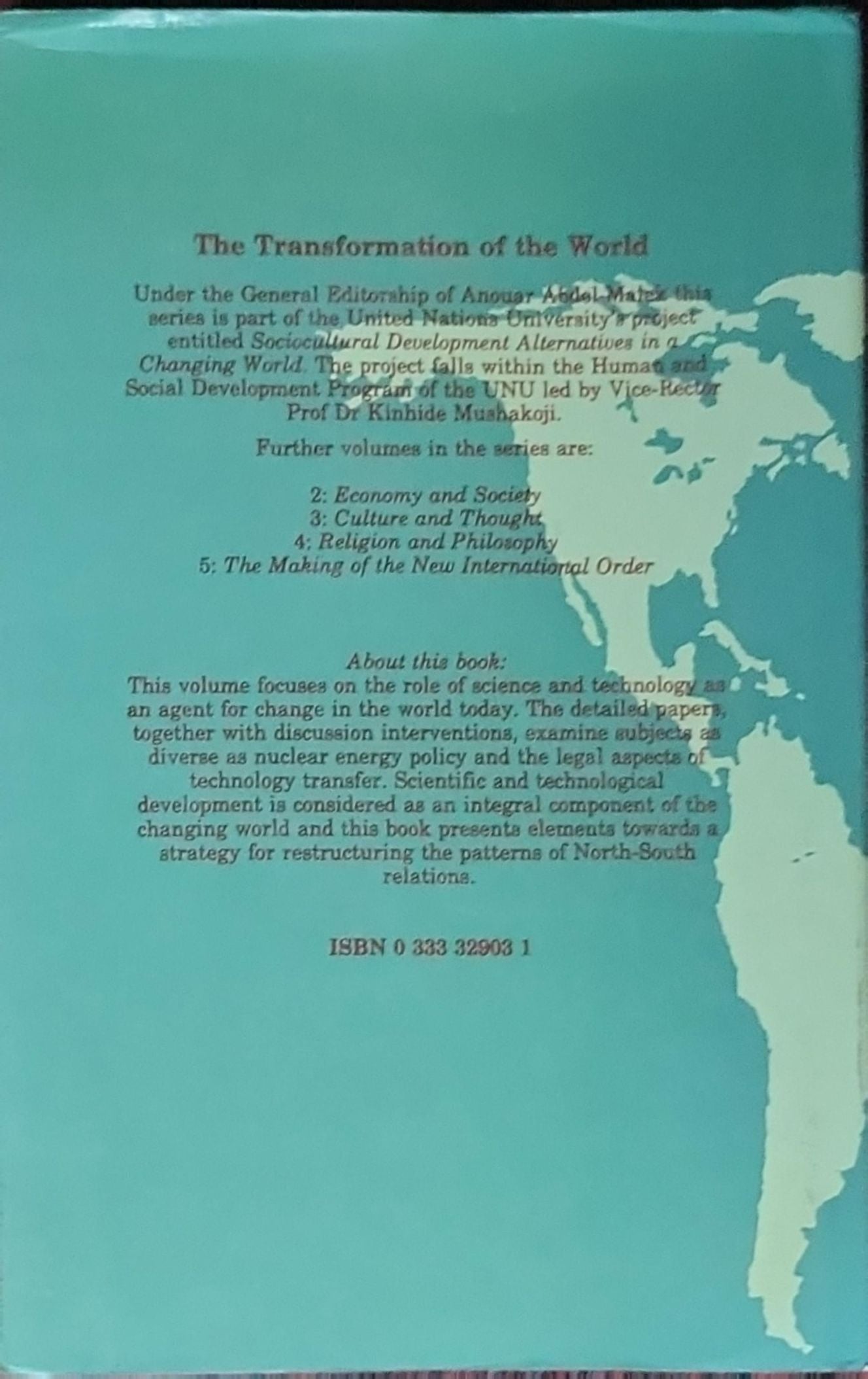 Science and Technology in the Transformation of the World: Volume 1