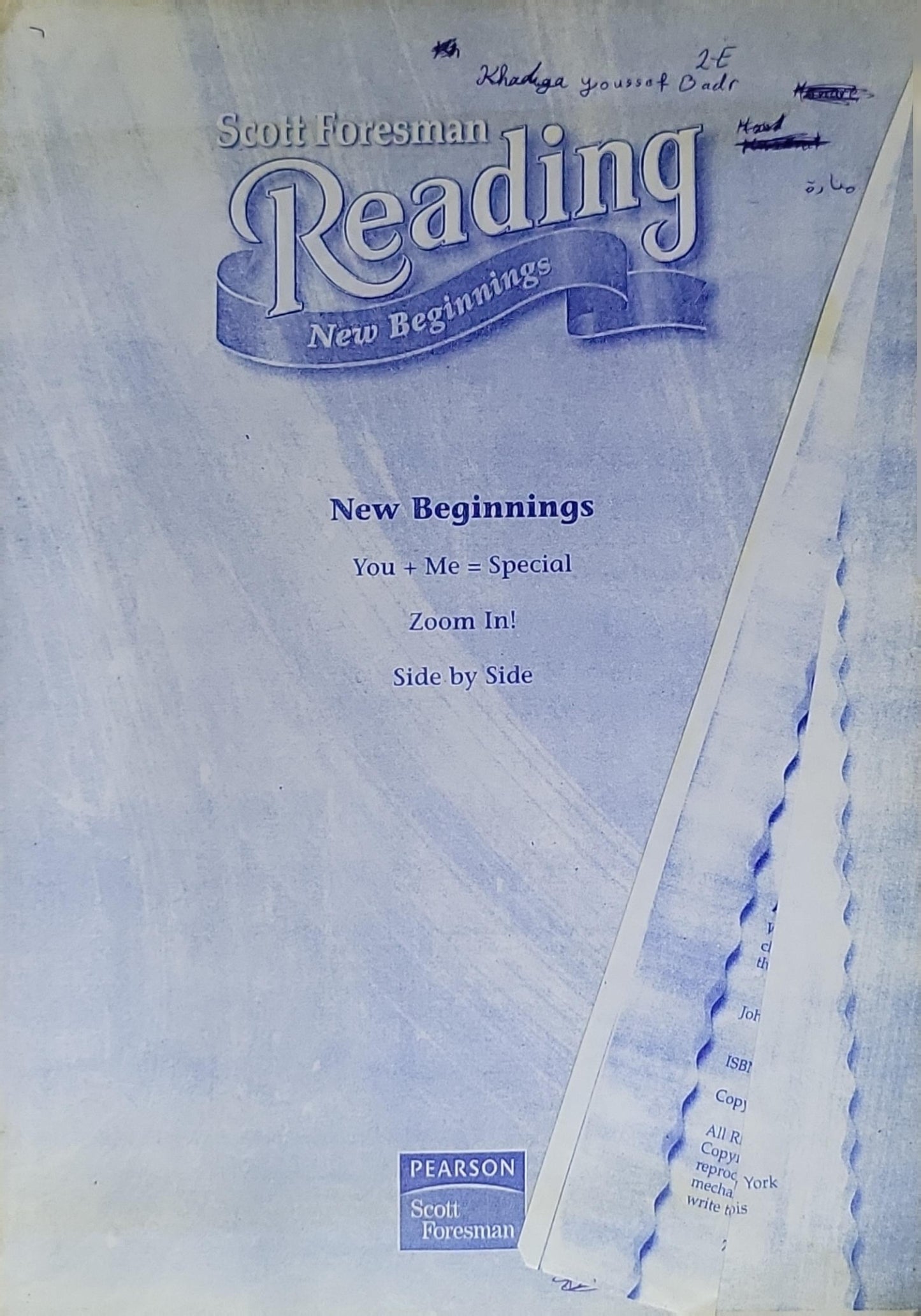 Scott Foresman Reading, New Beginnings 2.1