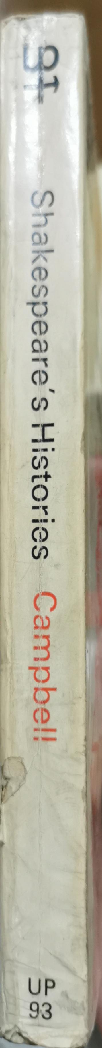 Shakespeare's Histories By Lily B. Campbell