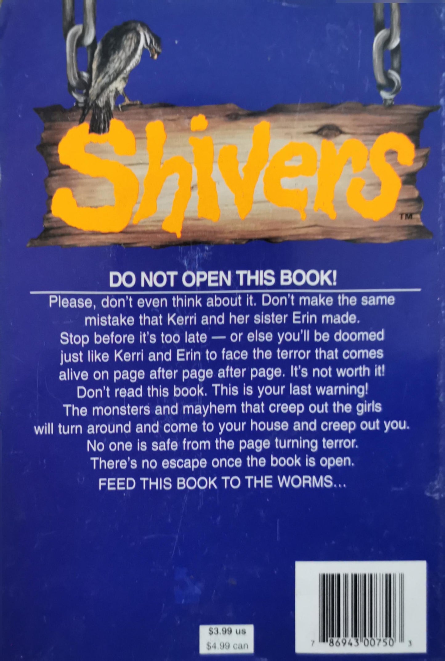 Shivers: The Terrible Terror Book By M. D. Spenser