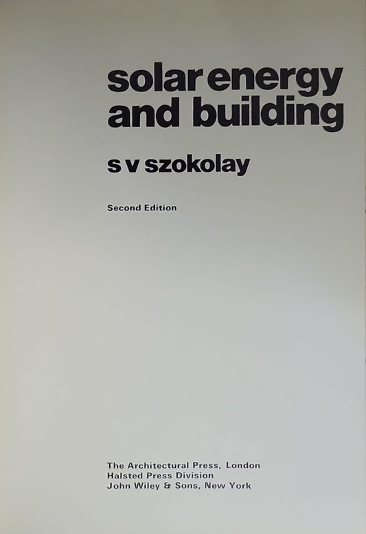 solar energy and building