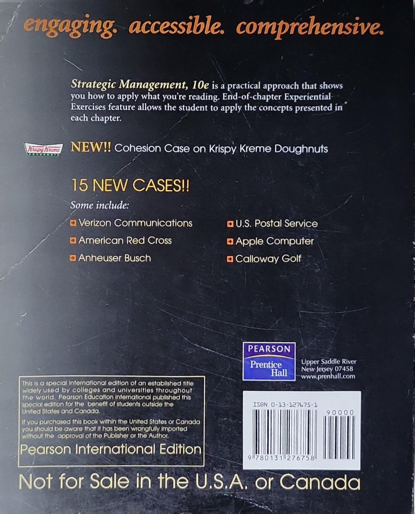 Strategic Management: Concepts and Cases: Tenth edition (International Edition)