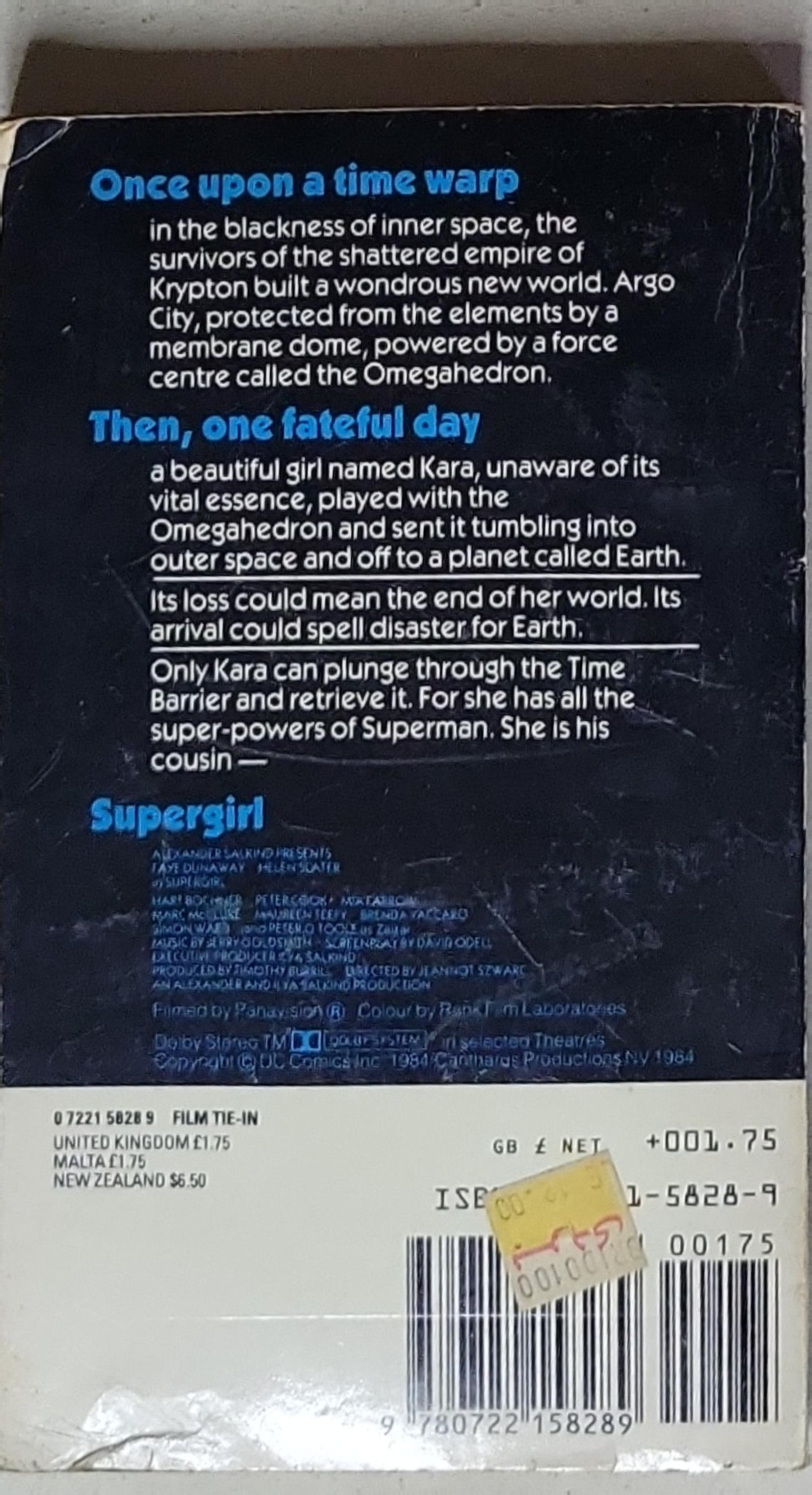 Supergirl: A novel by Norma Fox Mazer based on the screenplay by David Odell