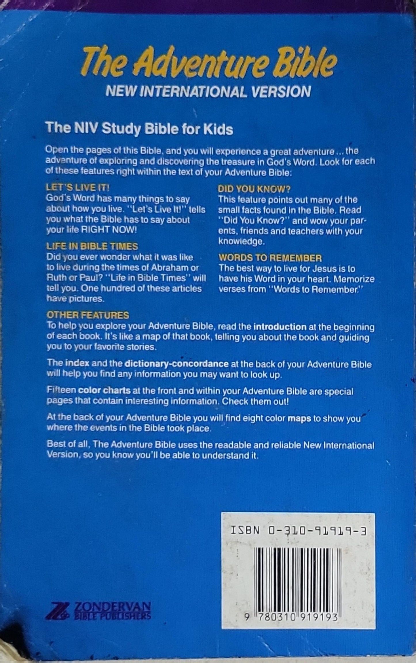 The Adventure Bible: New International Version