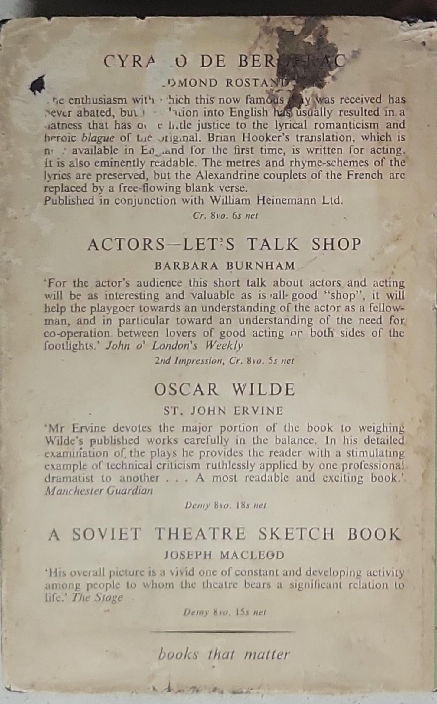 The Art of the Actor