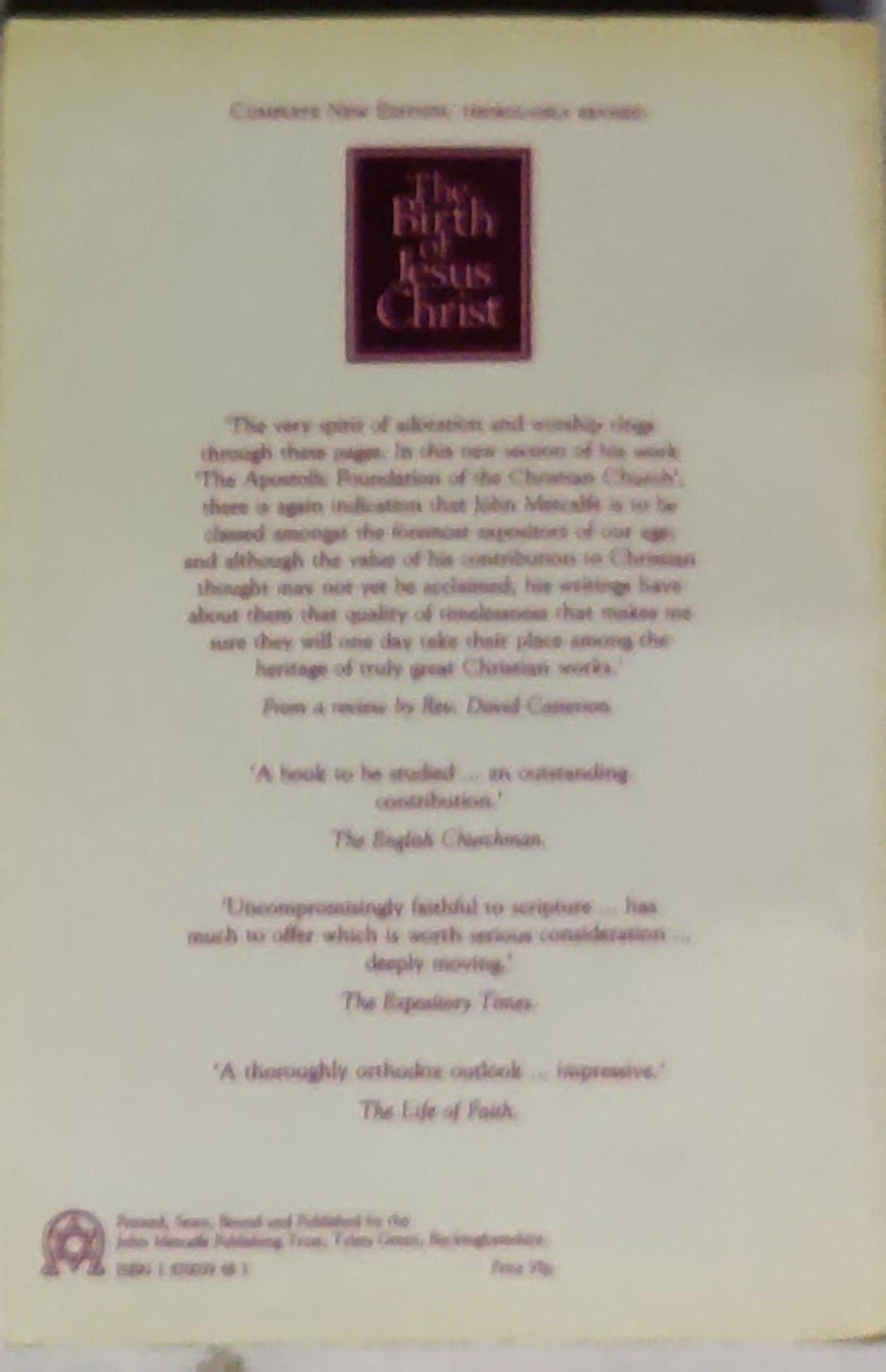 The Birth of Jesus Christ: Volume II (The Apostolic Foundation of the Christian Church)