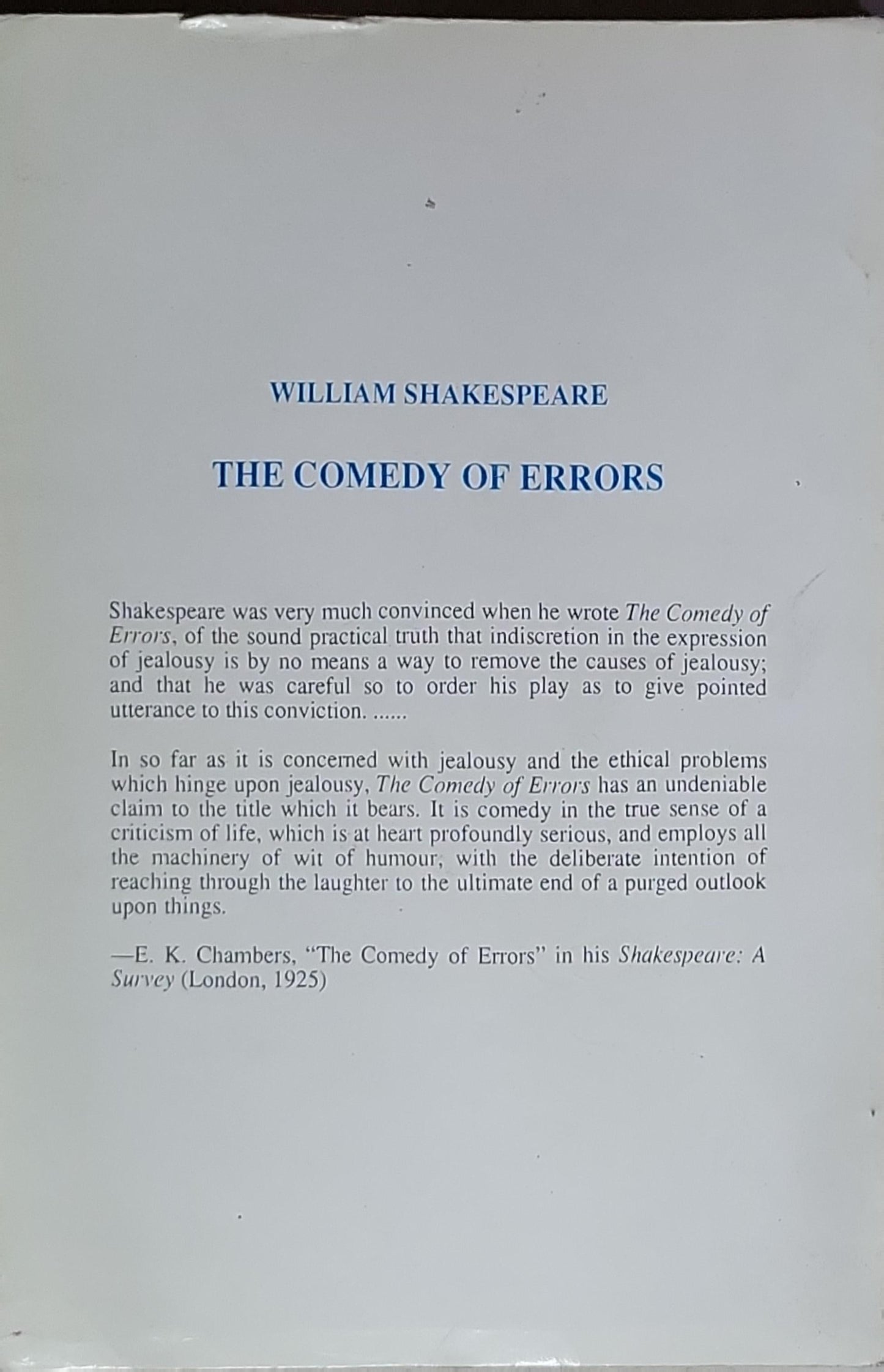 The Comedy of Errors