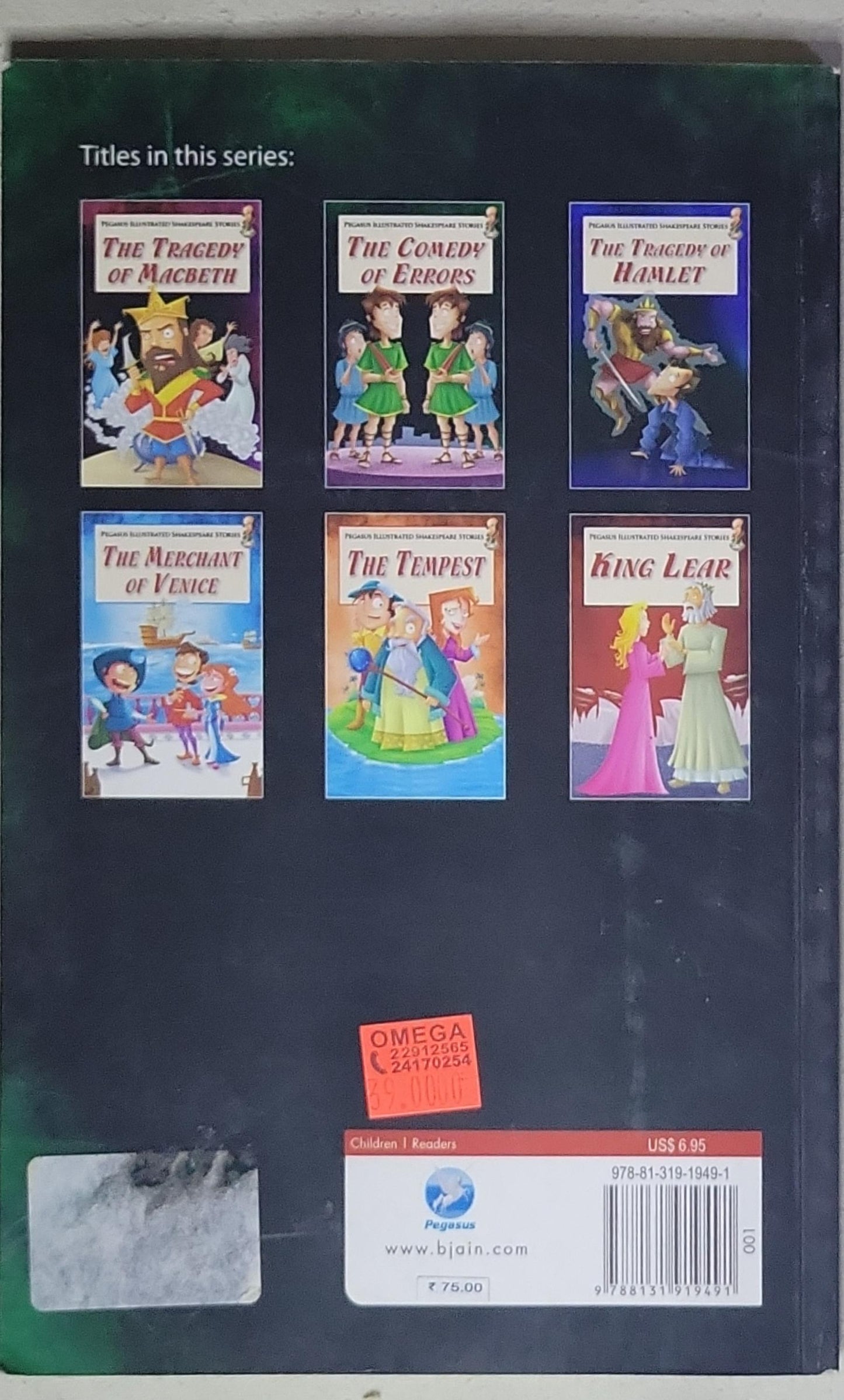 The Comedy of Errors: Pegasus Illustrated Shakespeare Stories