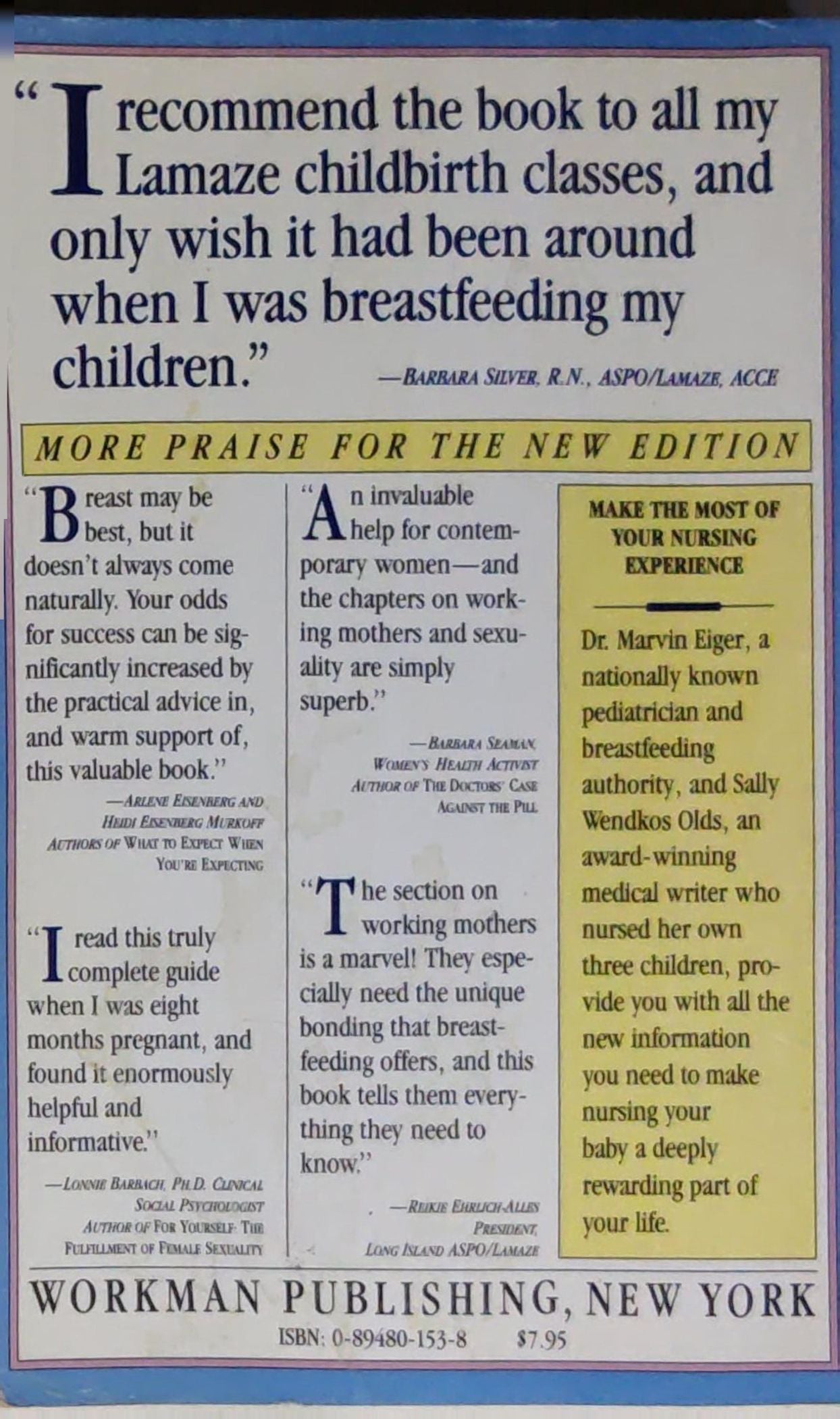 The Complete Book of Breastfeeding: Totally Revised