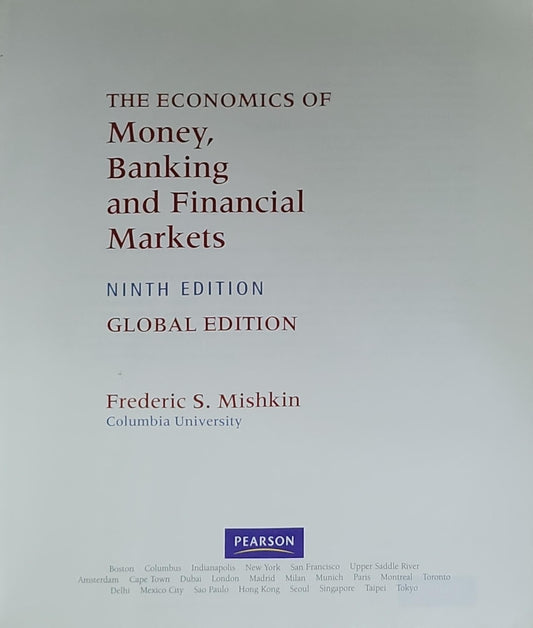 The Economics of Money, Banking and Financial Markets