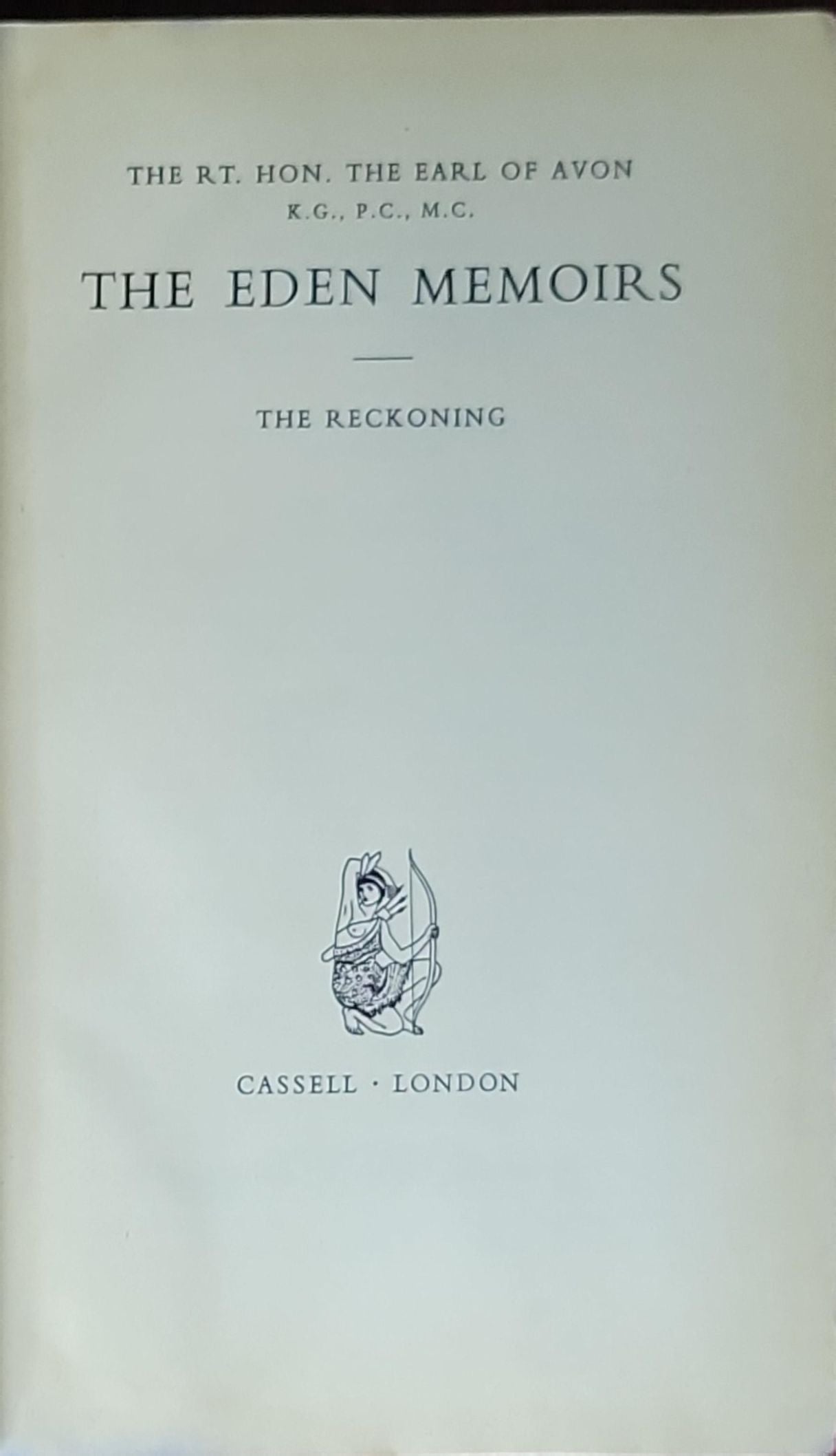 The Eden Memoirs: The Reckoning: The Reckoning (Volume III of The Eden Memoirs)