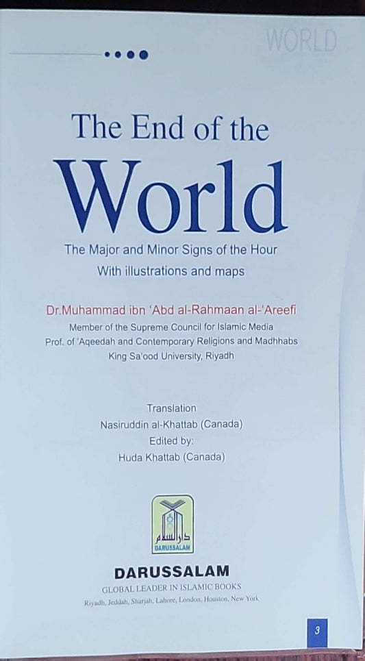 The End of the World: The Major and Minor Signs of the Hour