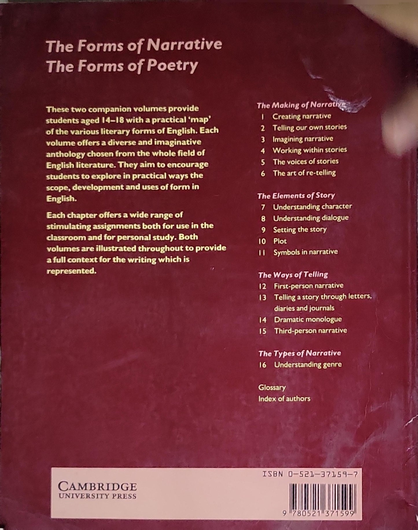 The Forms of Narrative: A Practical Study Guide for English