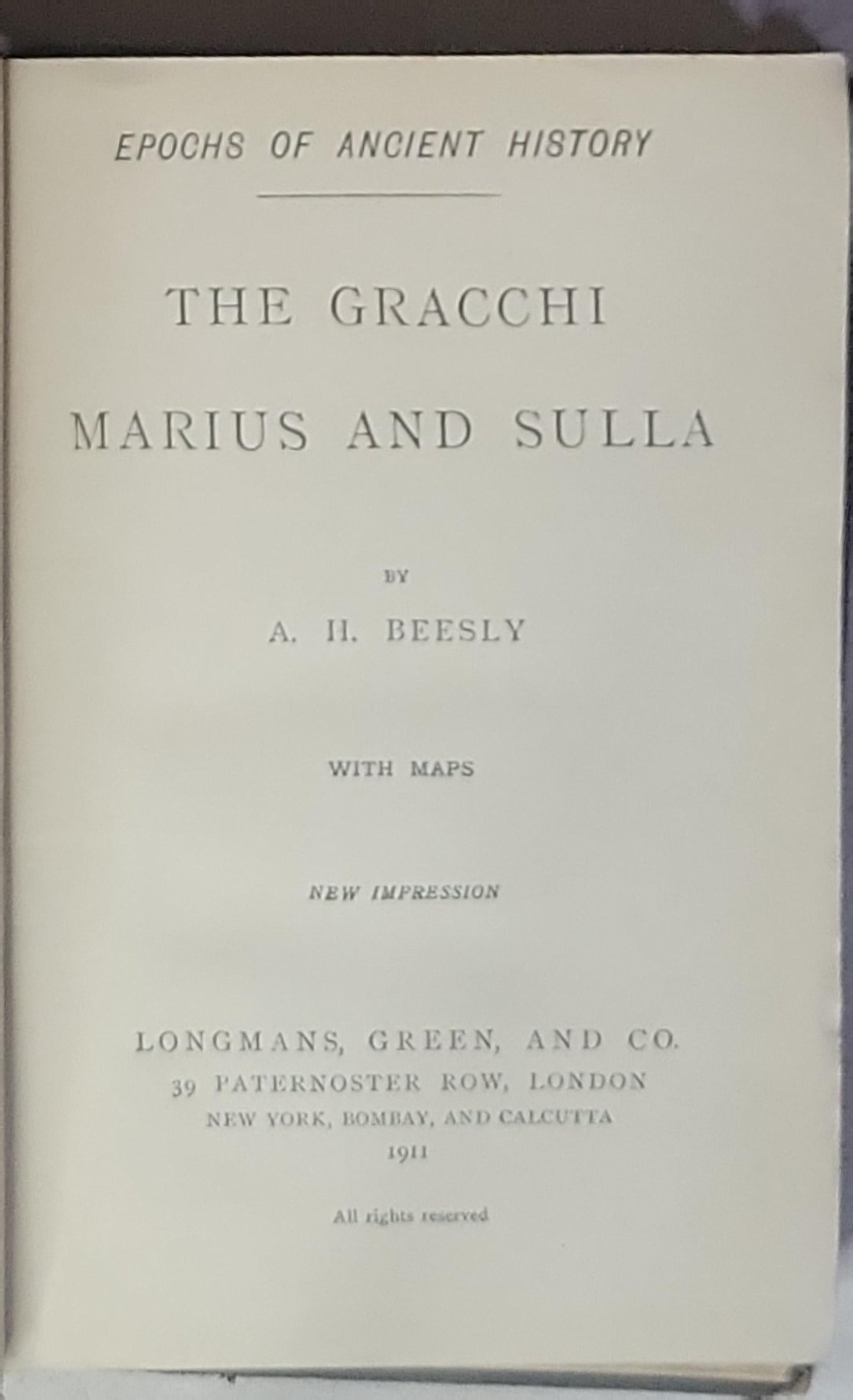 The Gracchi Marius and Sulla