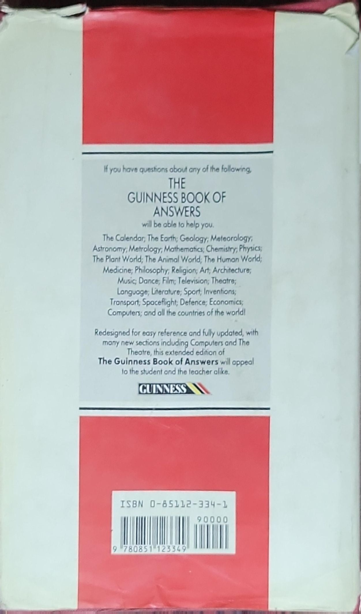 The Guinness Book of Answers: The Complete Reference Handbook