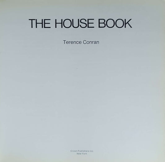 The House Book: (Terence Conran)
