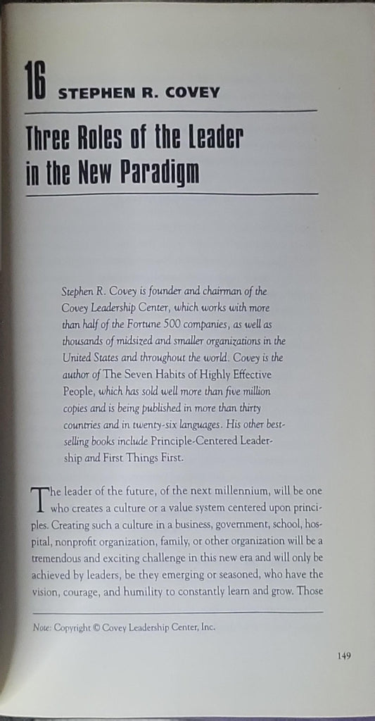 The Leader of the Future