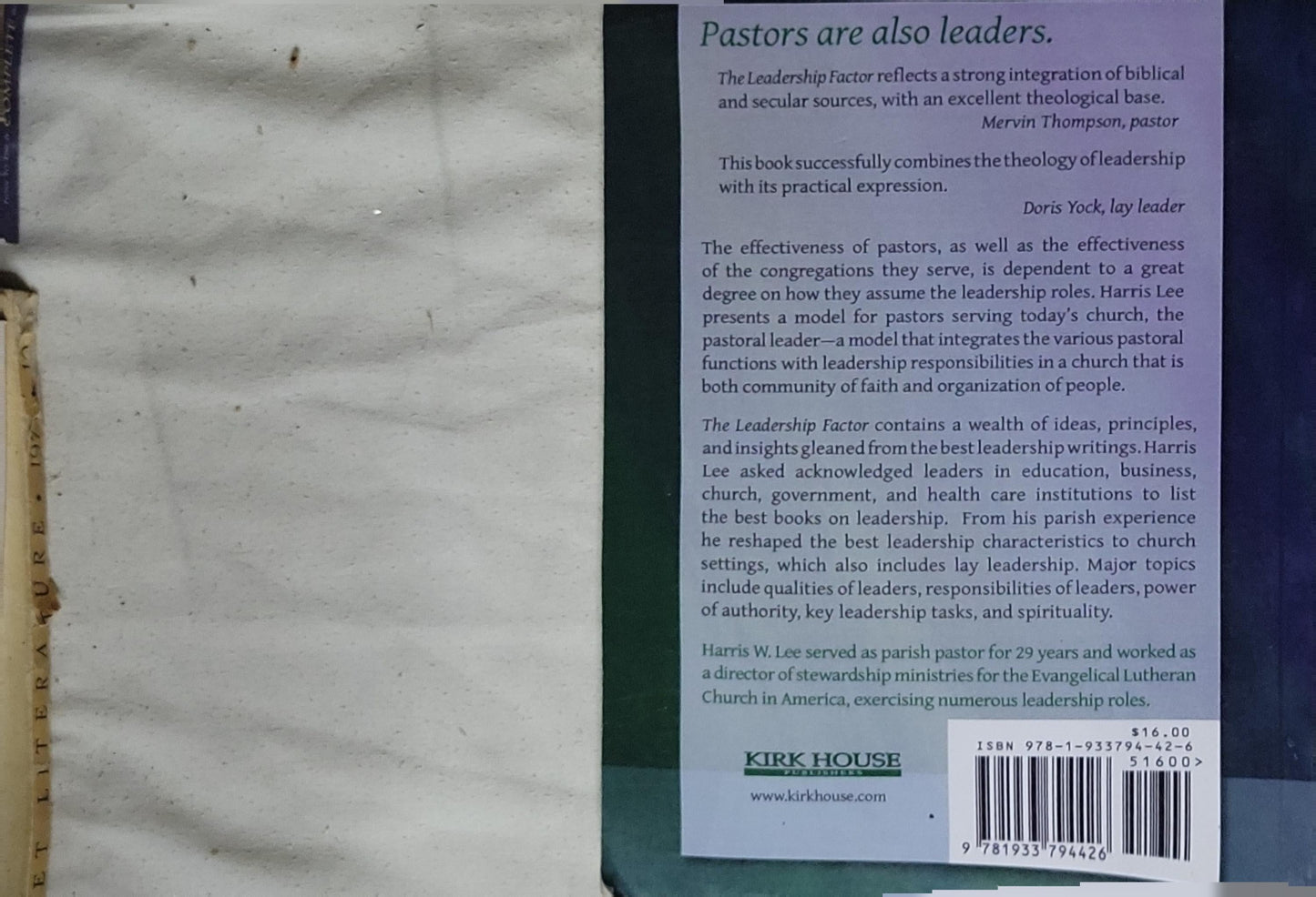 The Leadership Factor: A Sourcebook for Effective Church Leadership