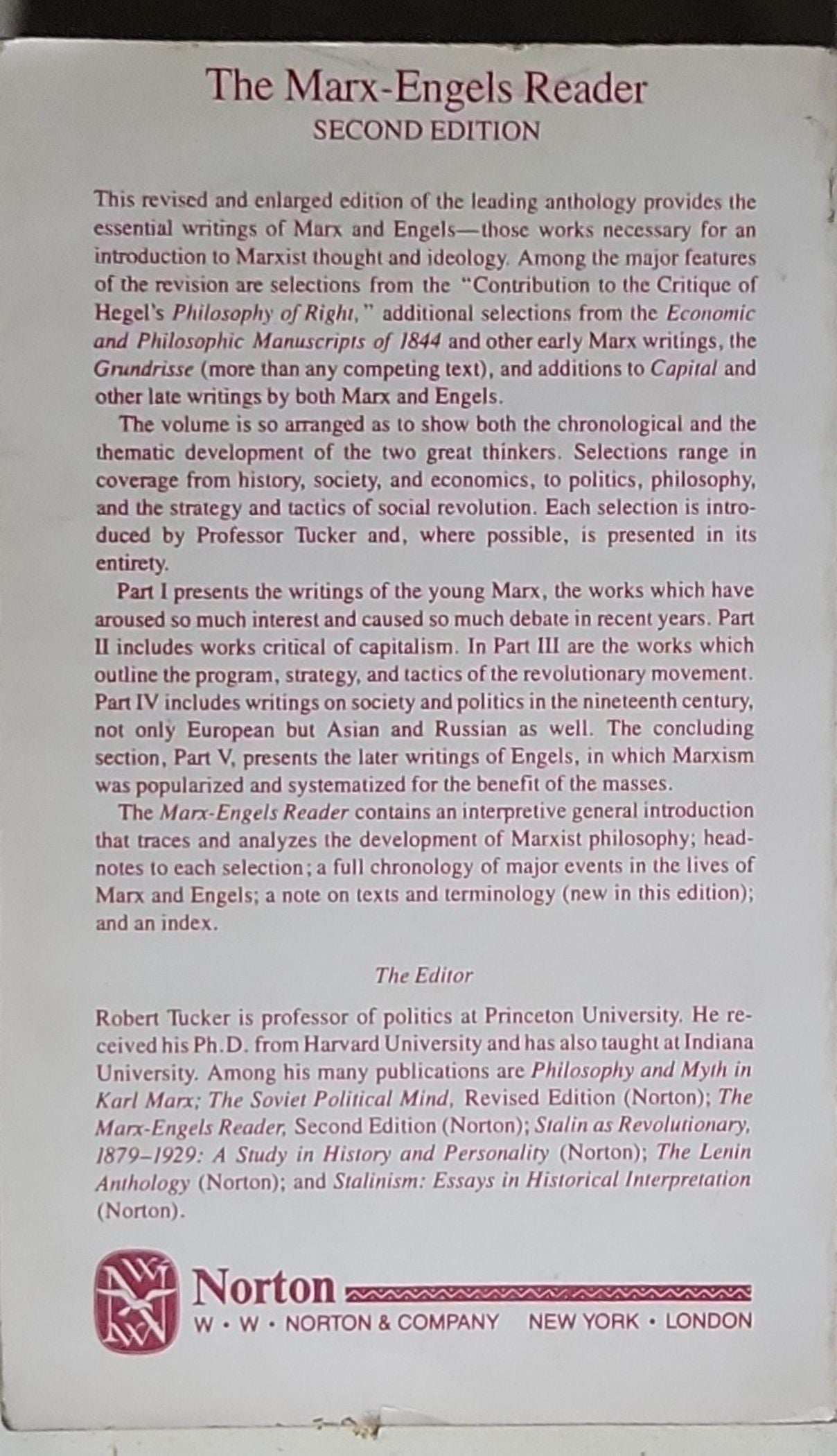 The Marx-Engels Reader: Second Edition