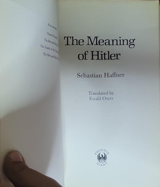 The Meaning of Hitler