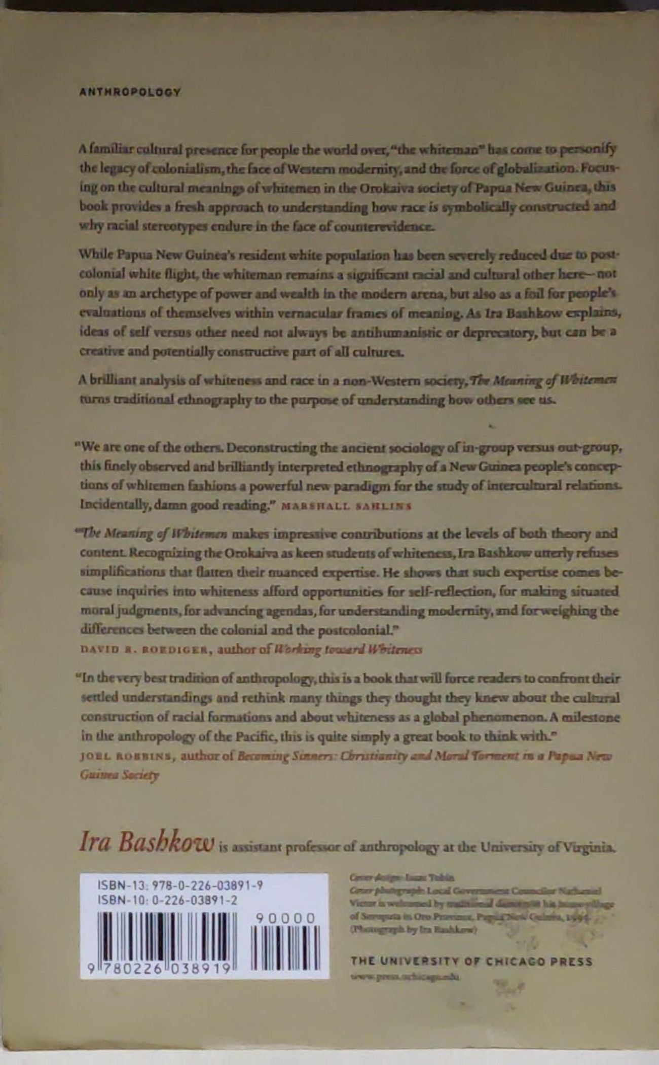 The Meaning of Whitemen: Race and Modernity in the Orokaiva Cultural World