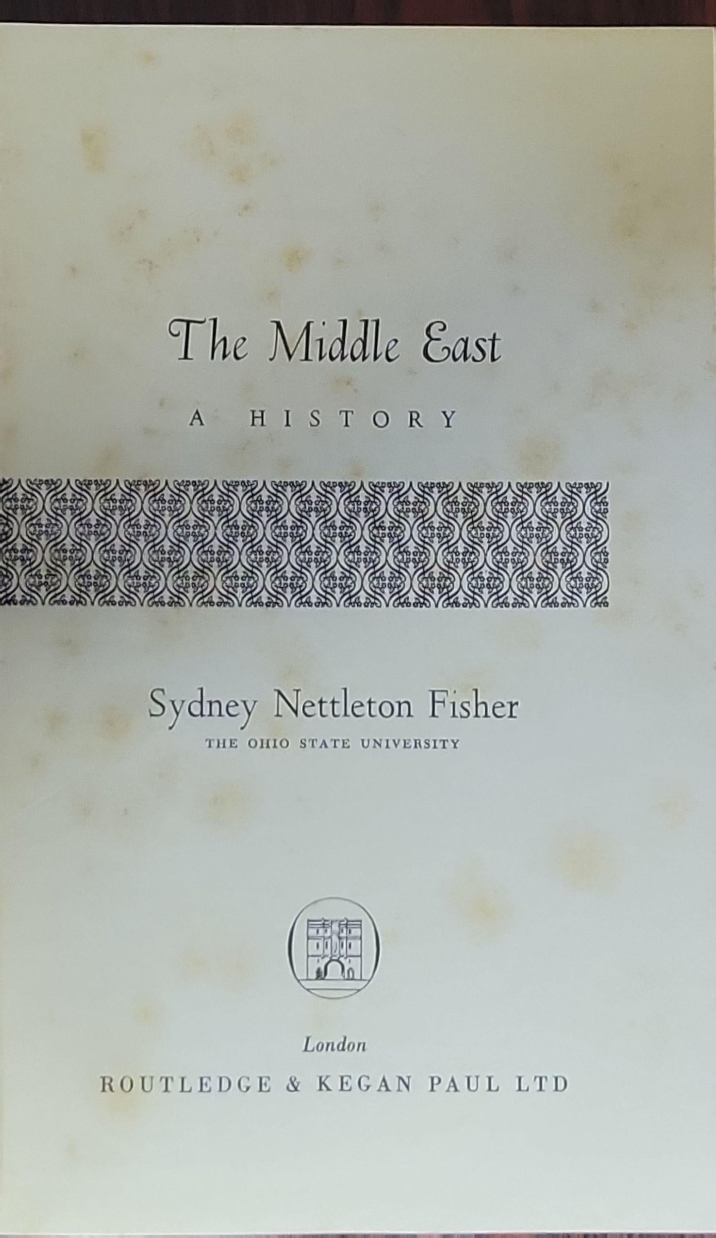 The Middle East: A History