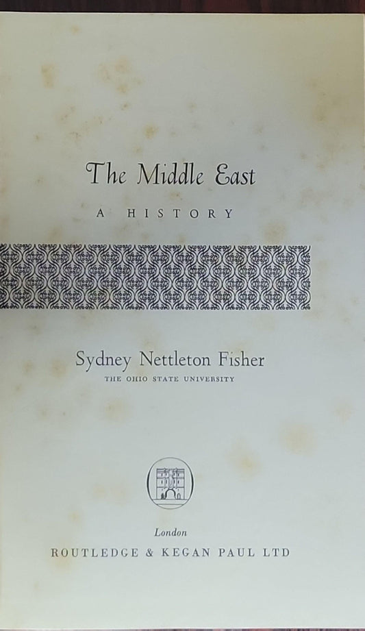The Middle East: A History