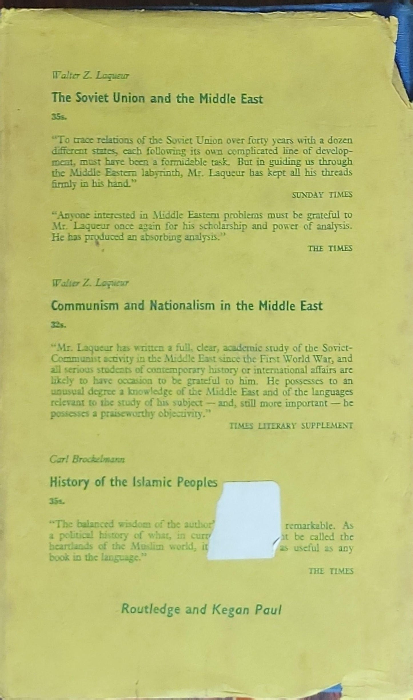 The Middle East: A History