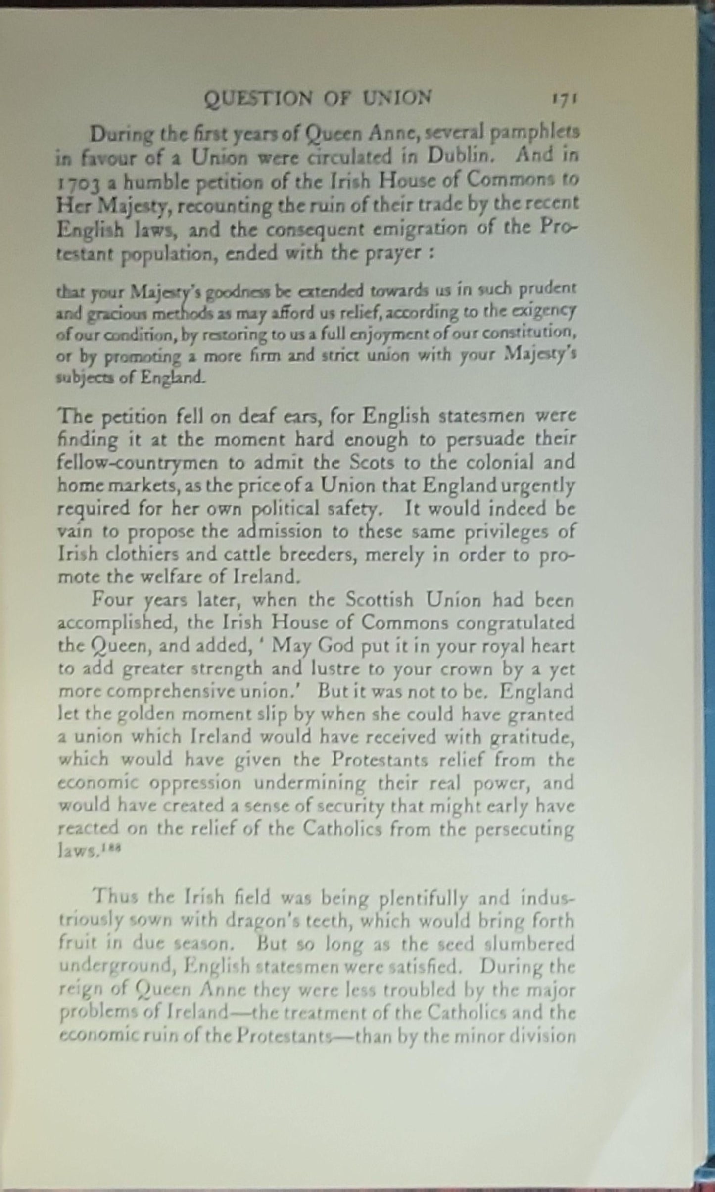 The Peace and the Protestant Succession