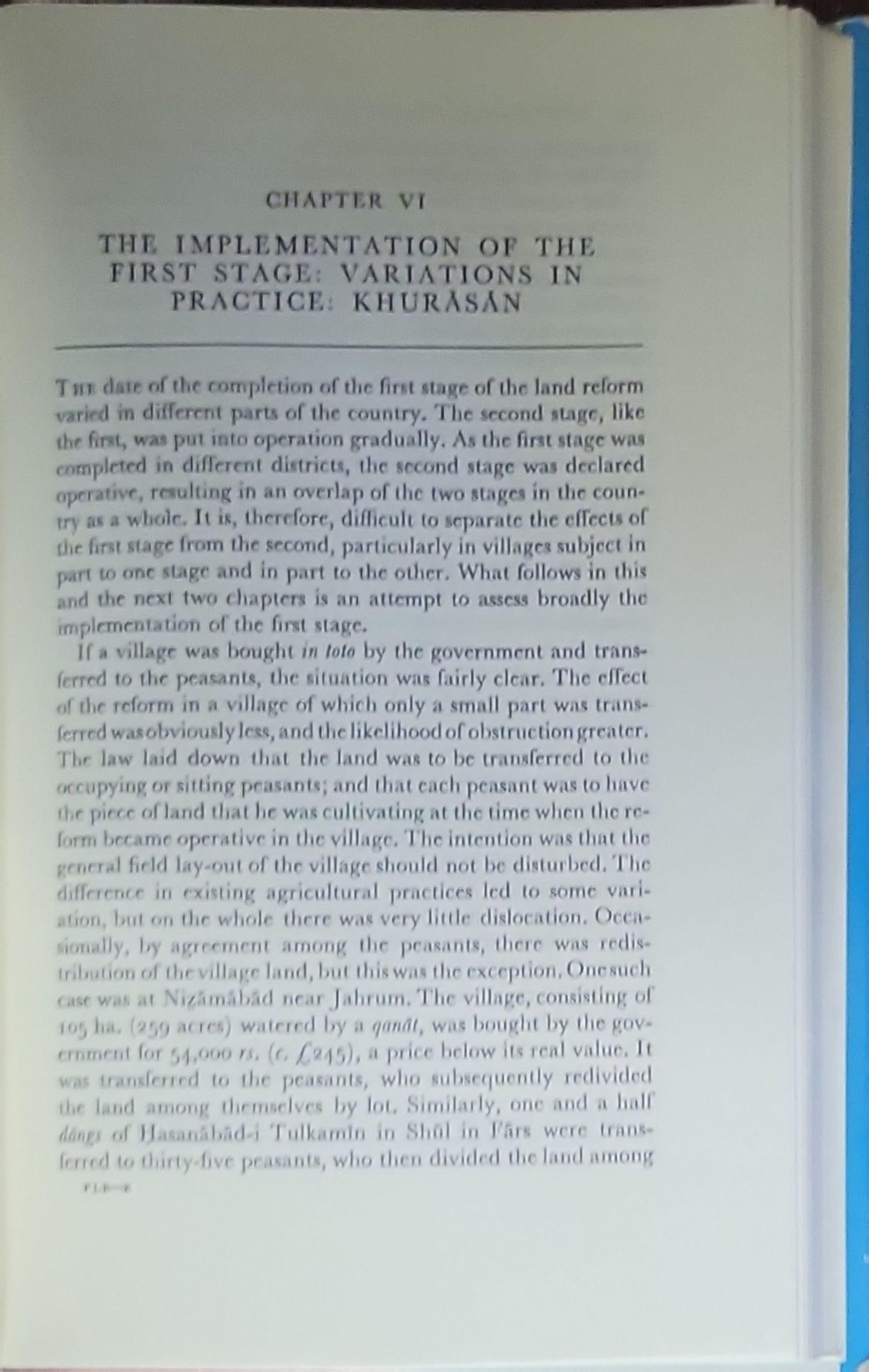 The Persian Land Reform: 1962-1966