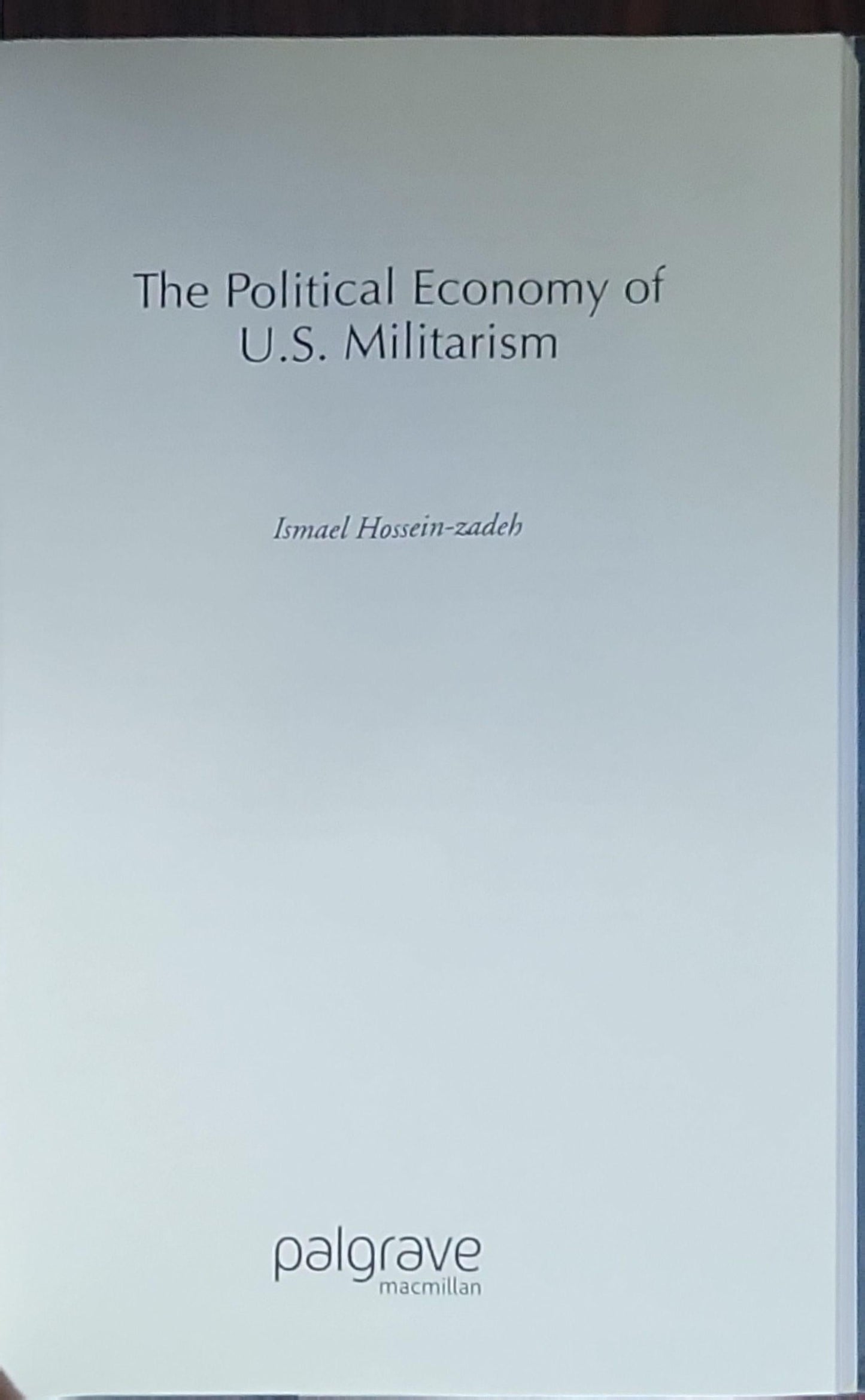 The Political Economy of U.S. Militarism
