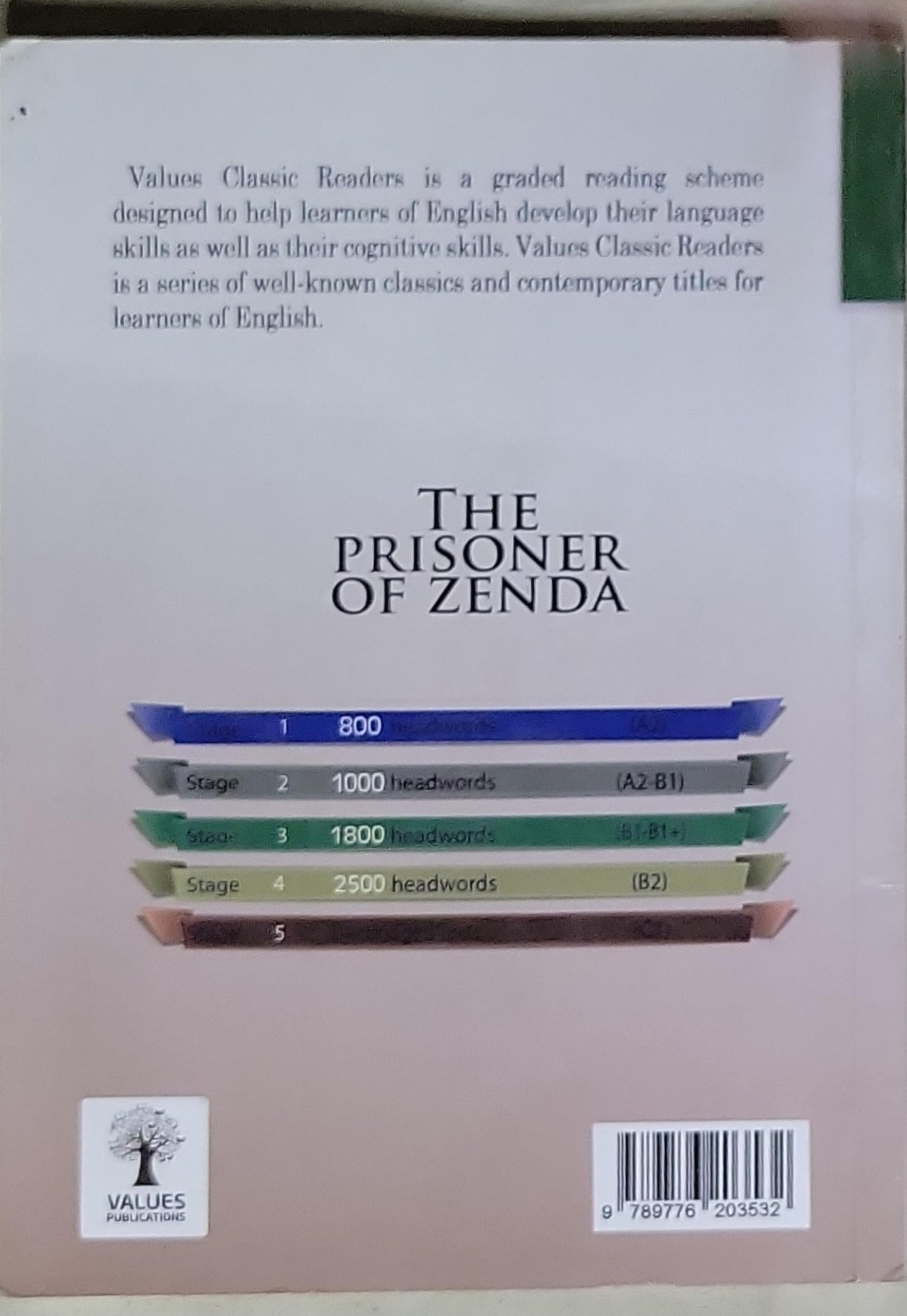 The Prisoner of Zenda: Values Classic Readers