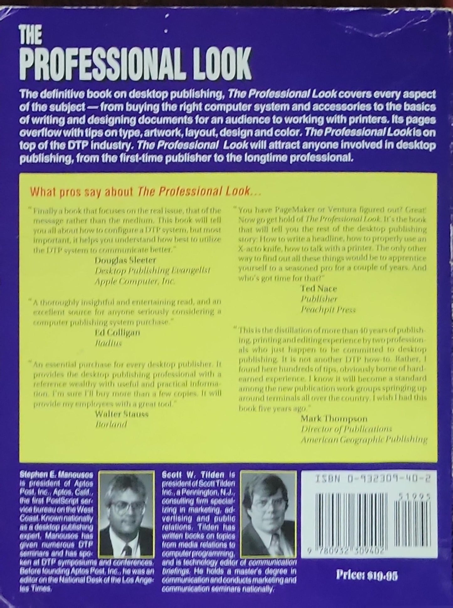 The Professional Look: The Complete Guide To Desktop Publishing