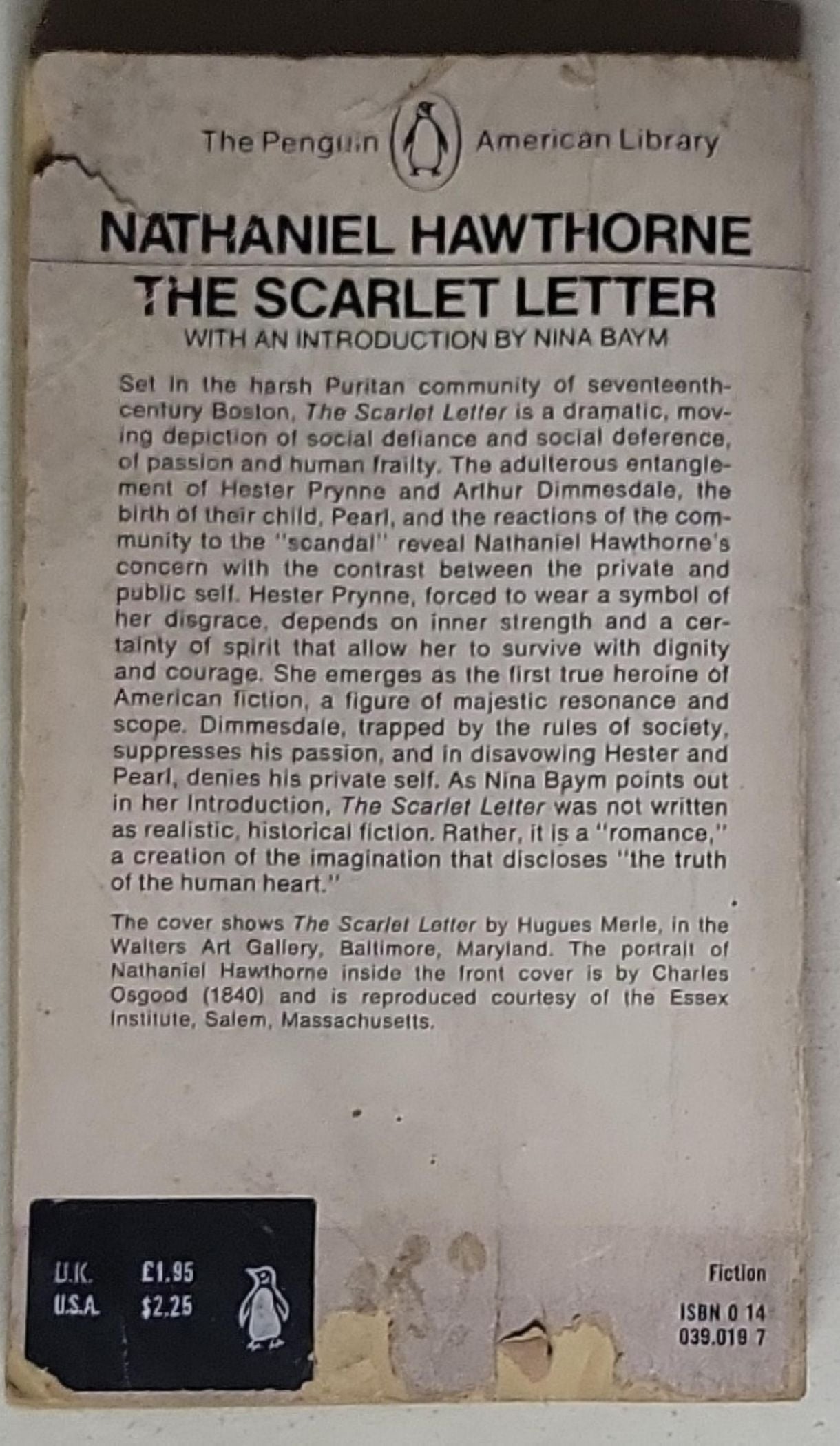 The Scarlet Letter: With an Introduction by Nina Baym