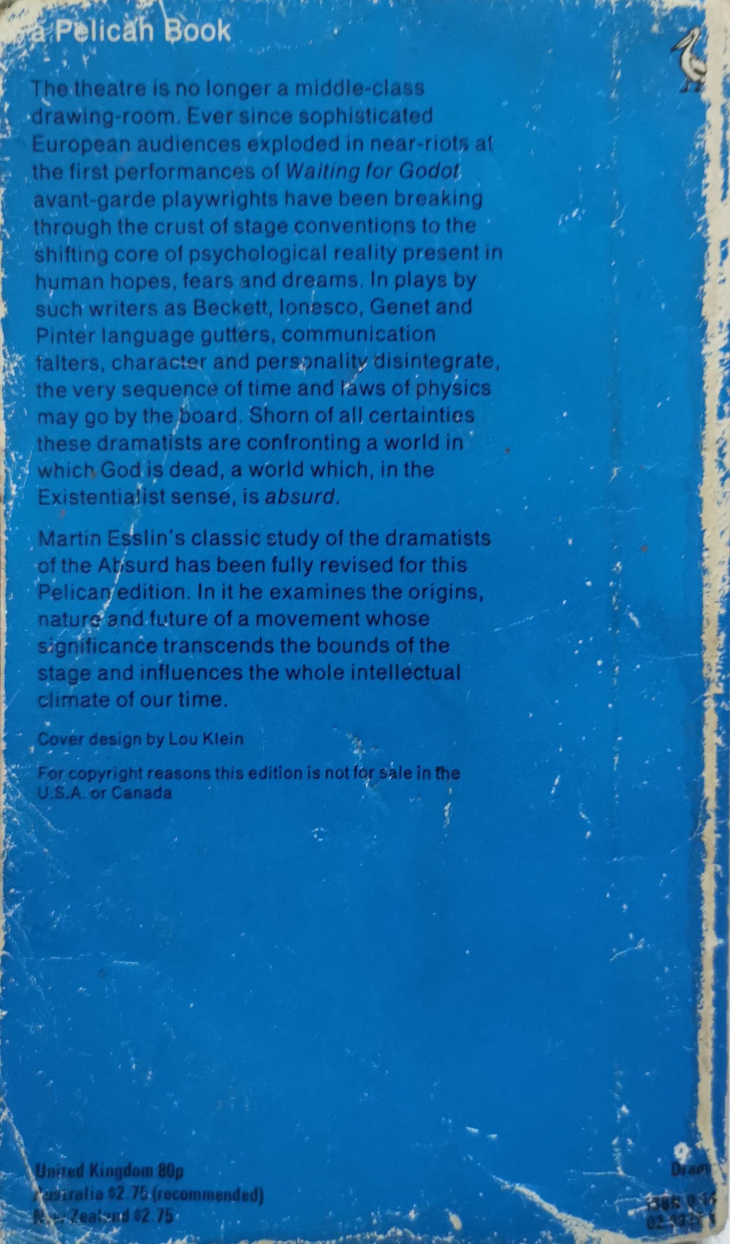 The Theatre of the Absurd: Revised and enlarged edition By Martin Esslin