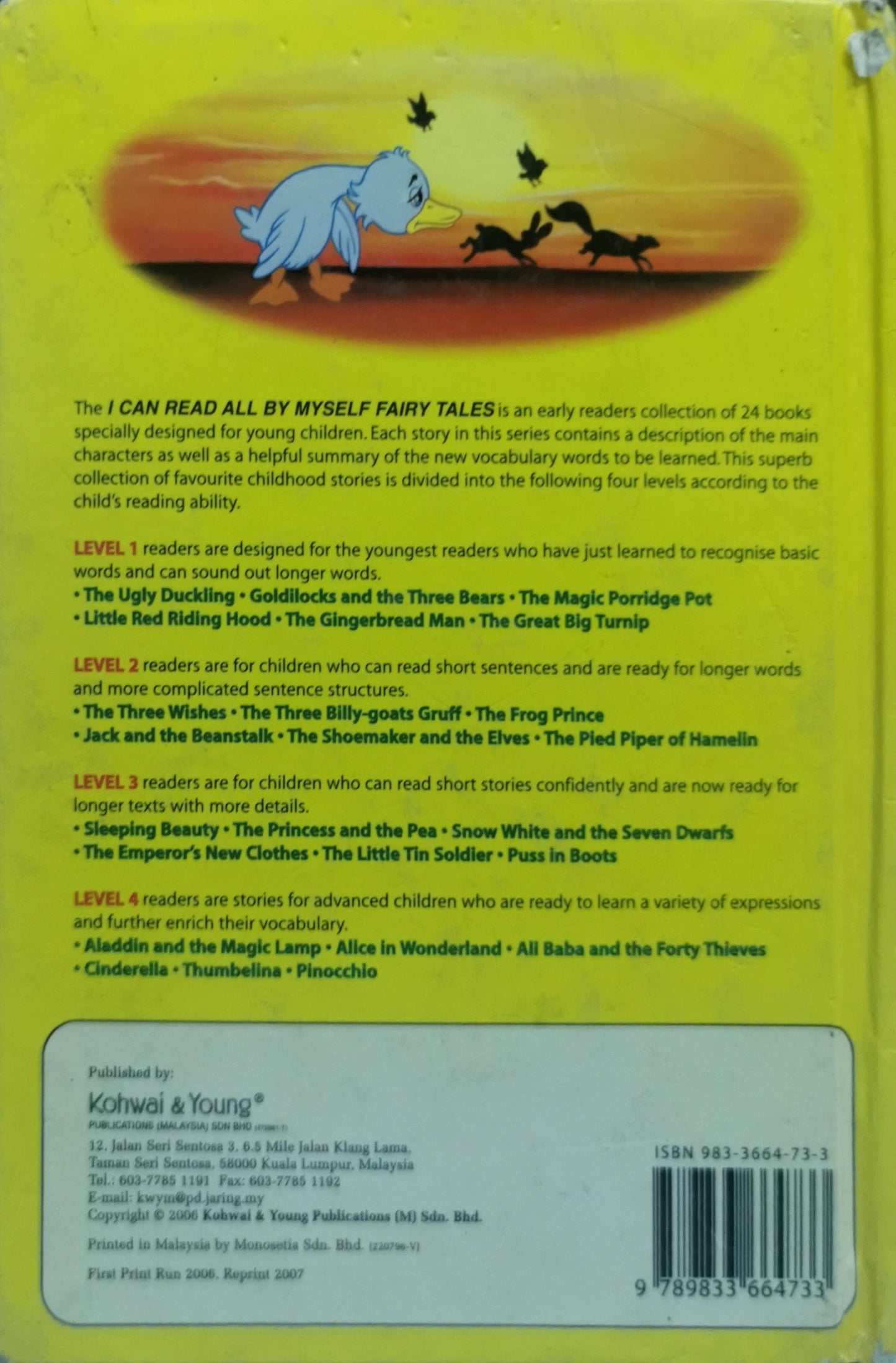 The Ugly Duckling: I Can Read All By Myself Fairy Tales Level 1 Book 1 By Kohwai & Young