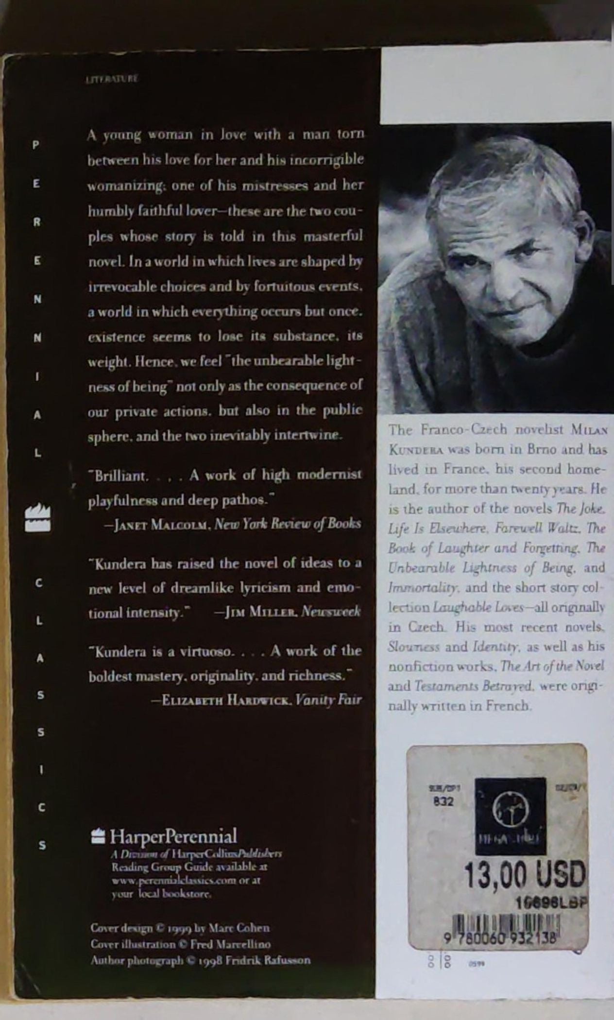 The Unbearable Lightness of Being: A Novel