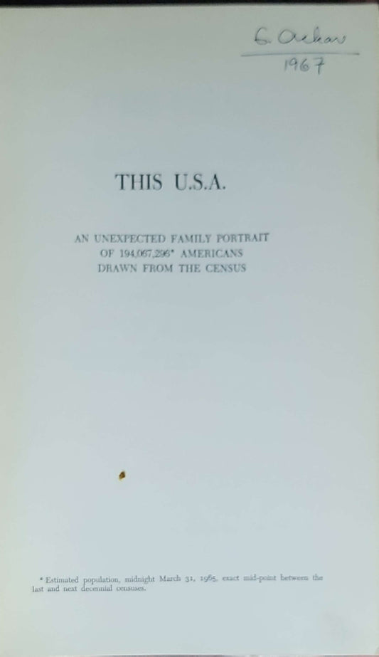 This U.S.A.: An Unexpected Family Portrait of 194,067,296 Americans Drawn from the Census