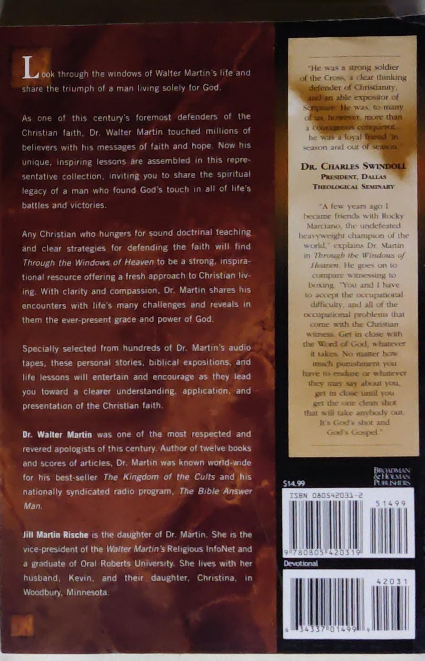 Through the Windows of Heaven: 100 Powerful Stories and Teachings from Walter Martin, the Original Bible Answer Man