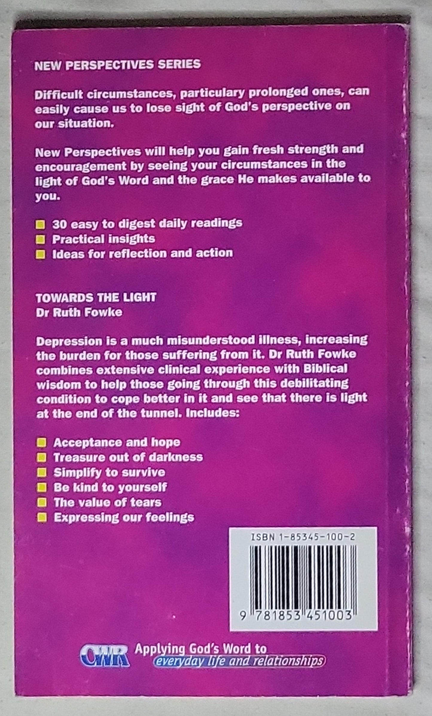 towards the LIGHT: A Way Through Depression