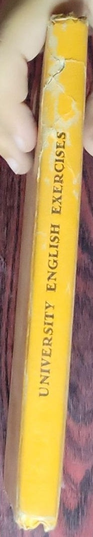 University English Exercises: (edition corresponding to the yellow cover shown; published by The Anglo-Egyptian Bookshop, Cairo)