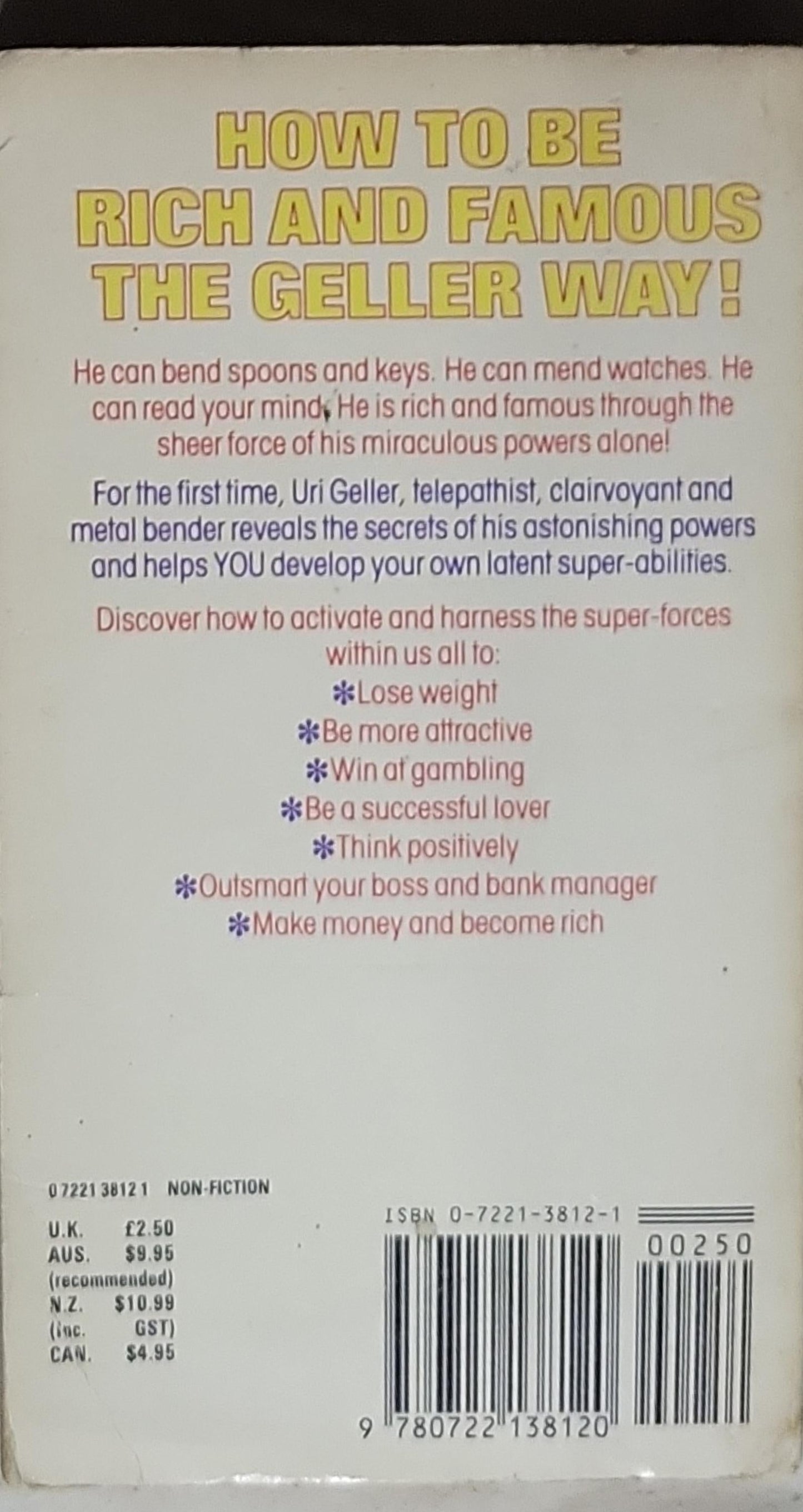 Uri Geller's Fortune Secrets: How to release your PS/powers!