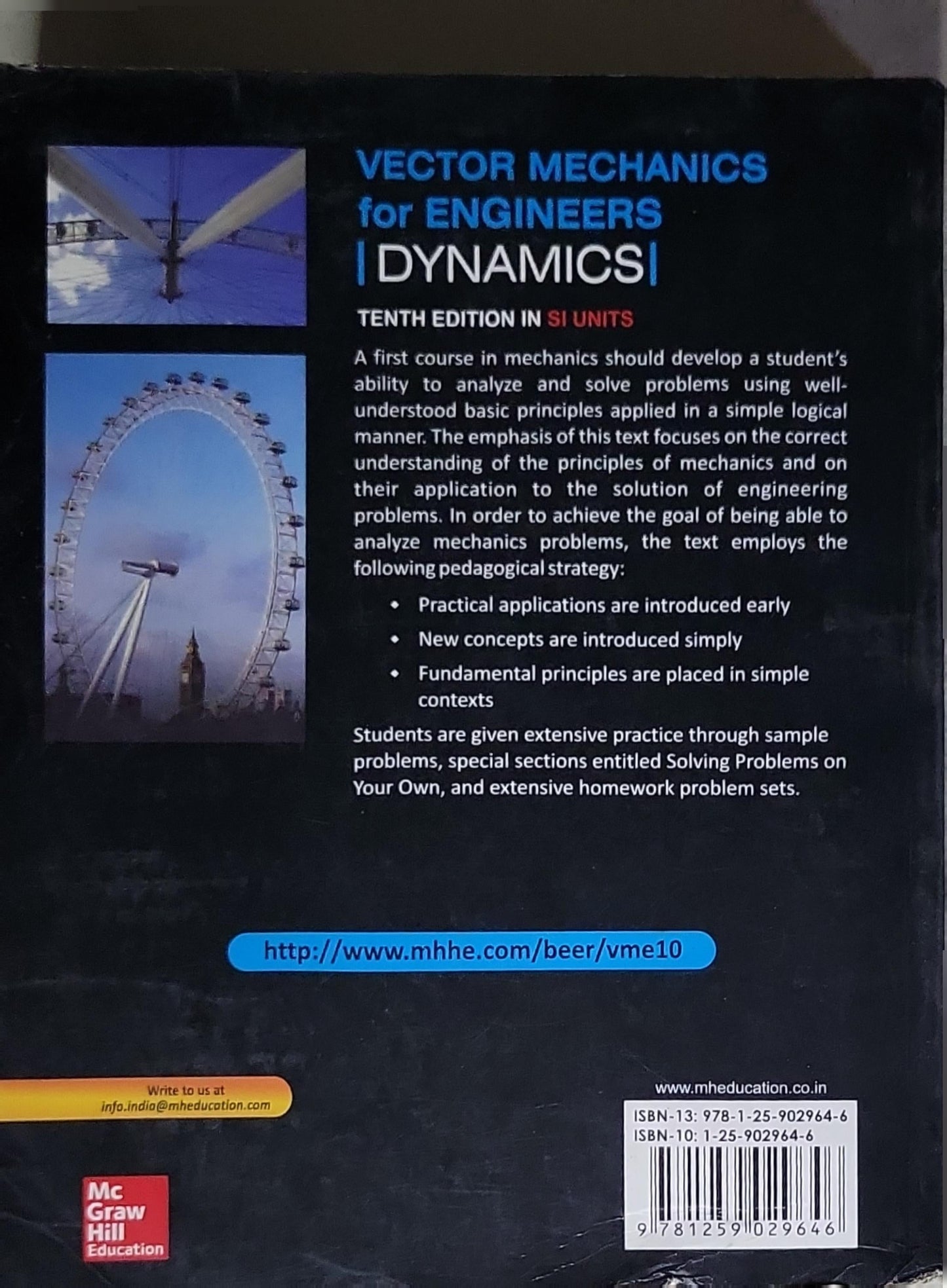Vector Mechanics for Engineers: Dynamics: Tenth Edition in SI Units