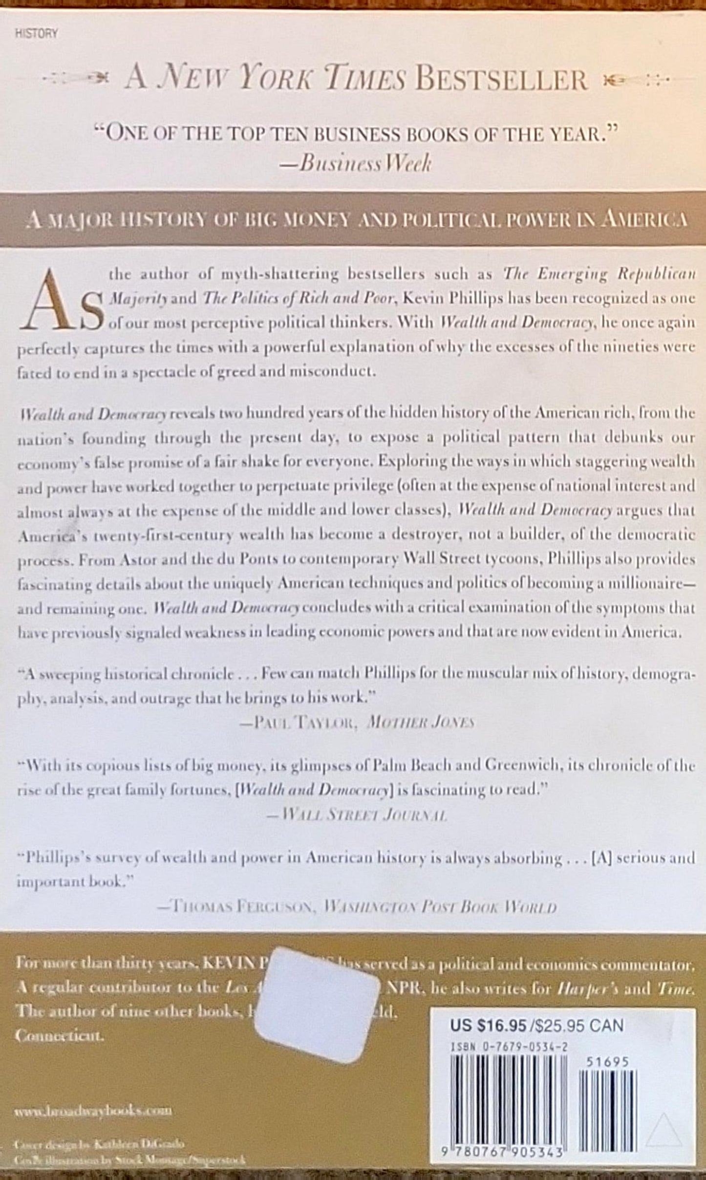 Wealth and Democracy: A Political History of the American Rich