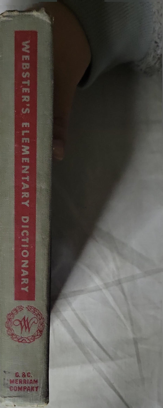 Webster's Elementary Dictionary By A Merriam-Webster