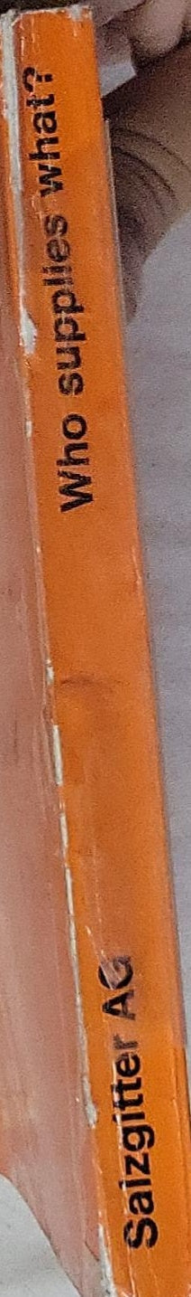 Who supplies what? in the Salzgitter Group