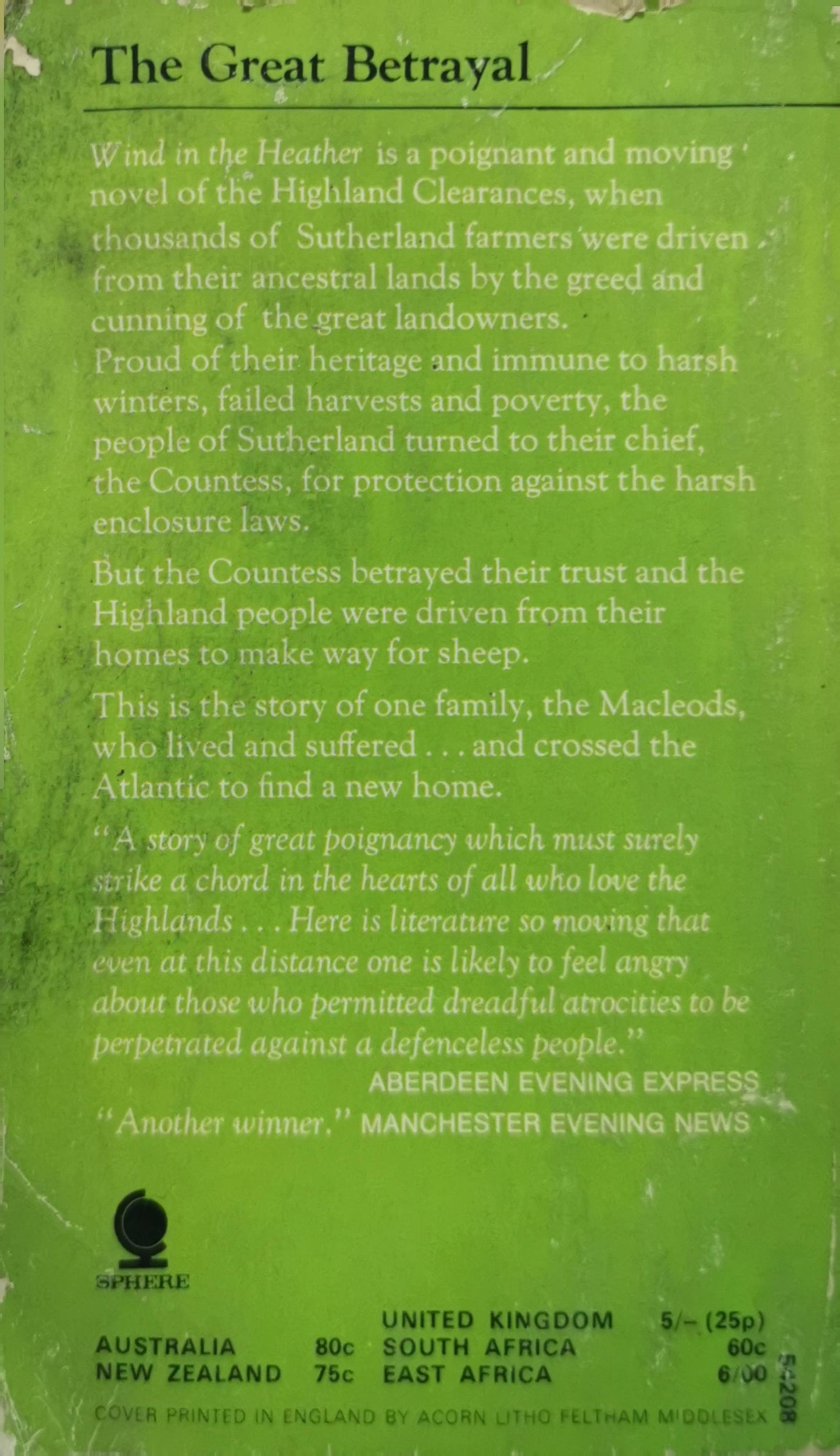 Wind in the Heather By Jane Lane