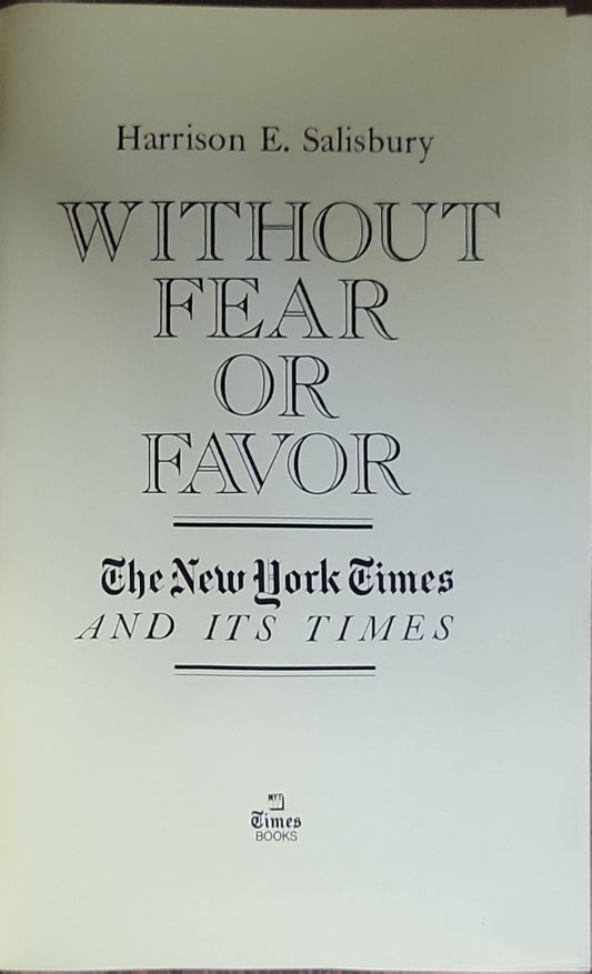 Without Fear or Favor