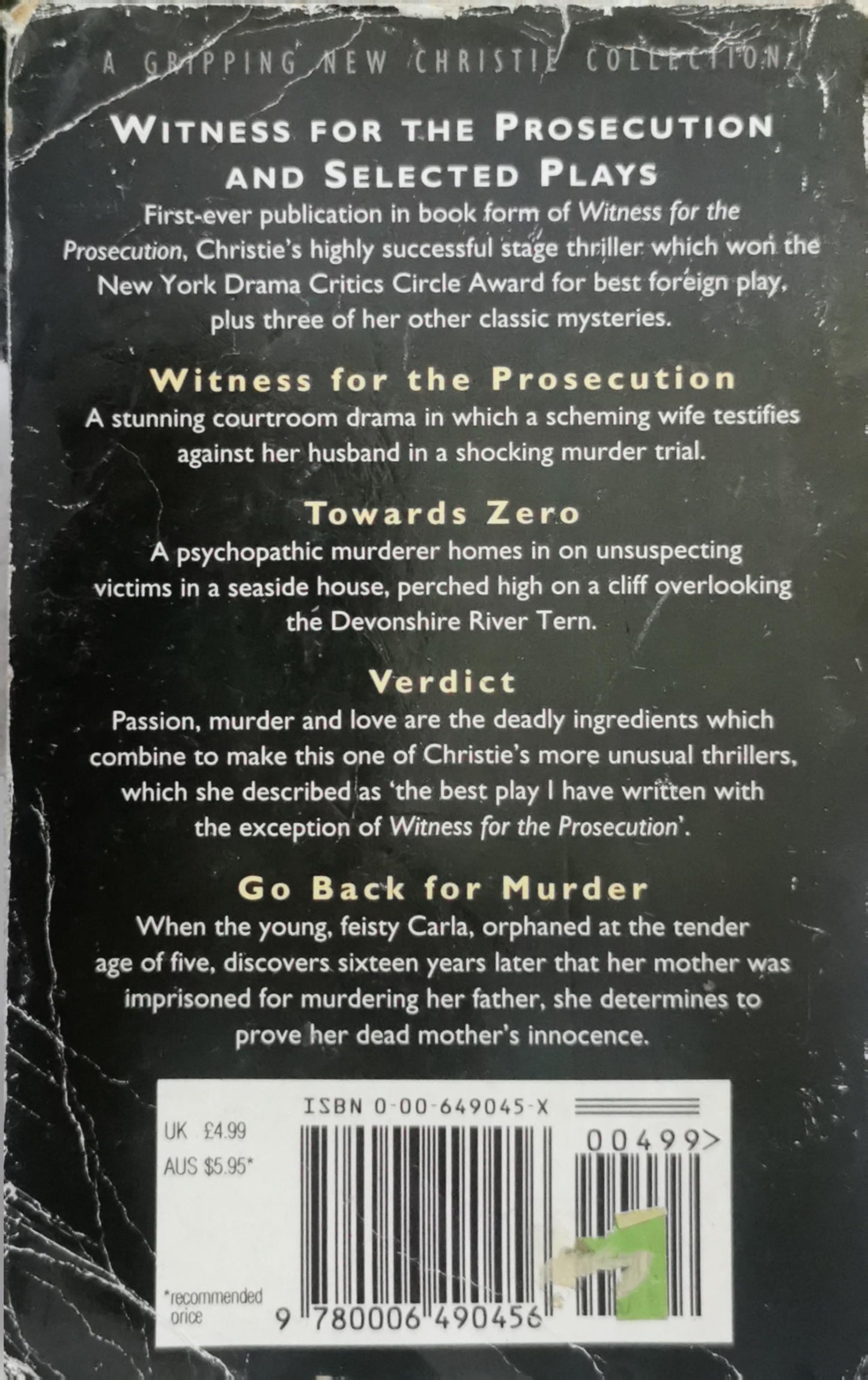 Witness for the Prosecution and Selected Plays: A Gripping New Christie Collection By Agatha Christie